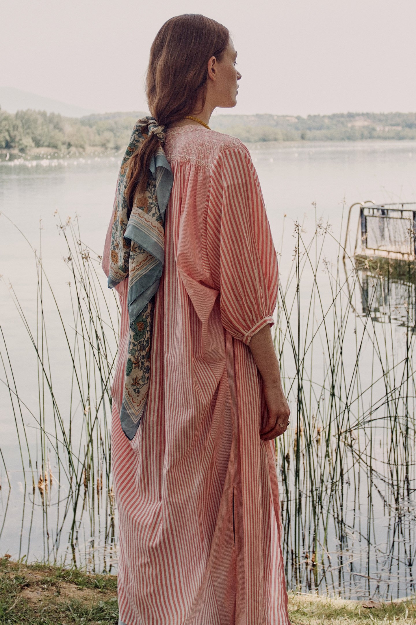 DRESS DEEPALINA STRAWBERRY STRIPES 2