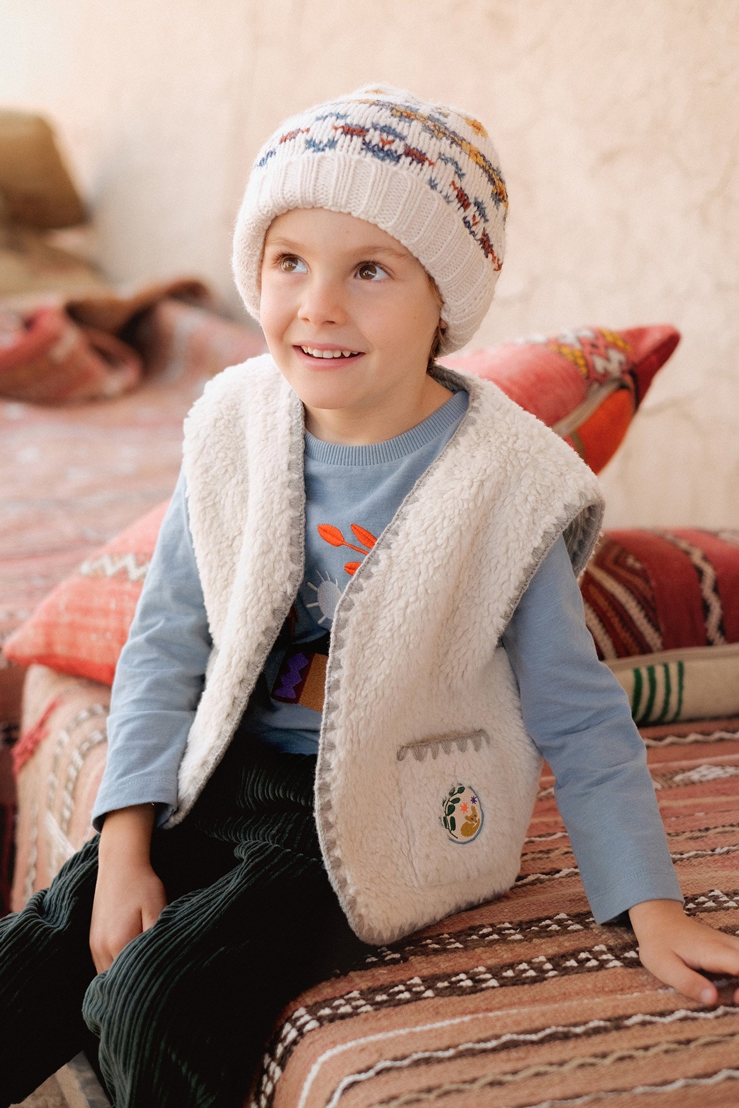 REVERSIBLE VEST ADEL CREAM 3