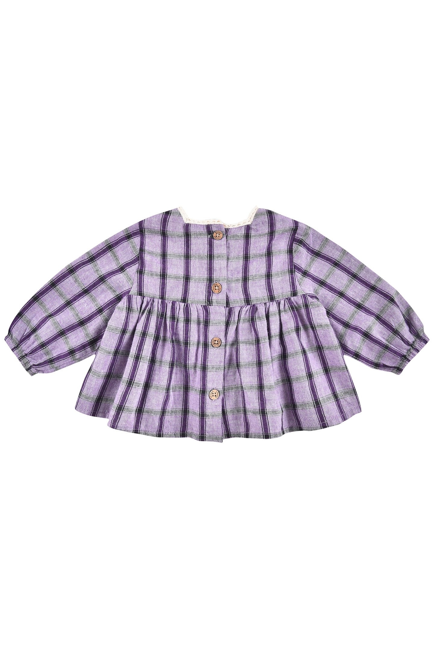 BLOUSE CARMILA PURPLE CHECKS 2