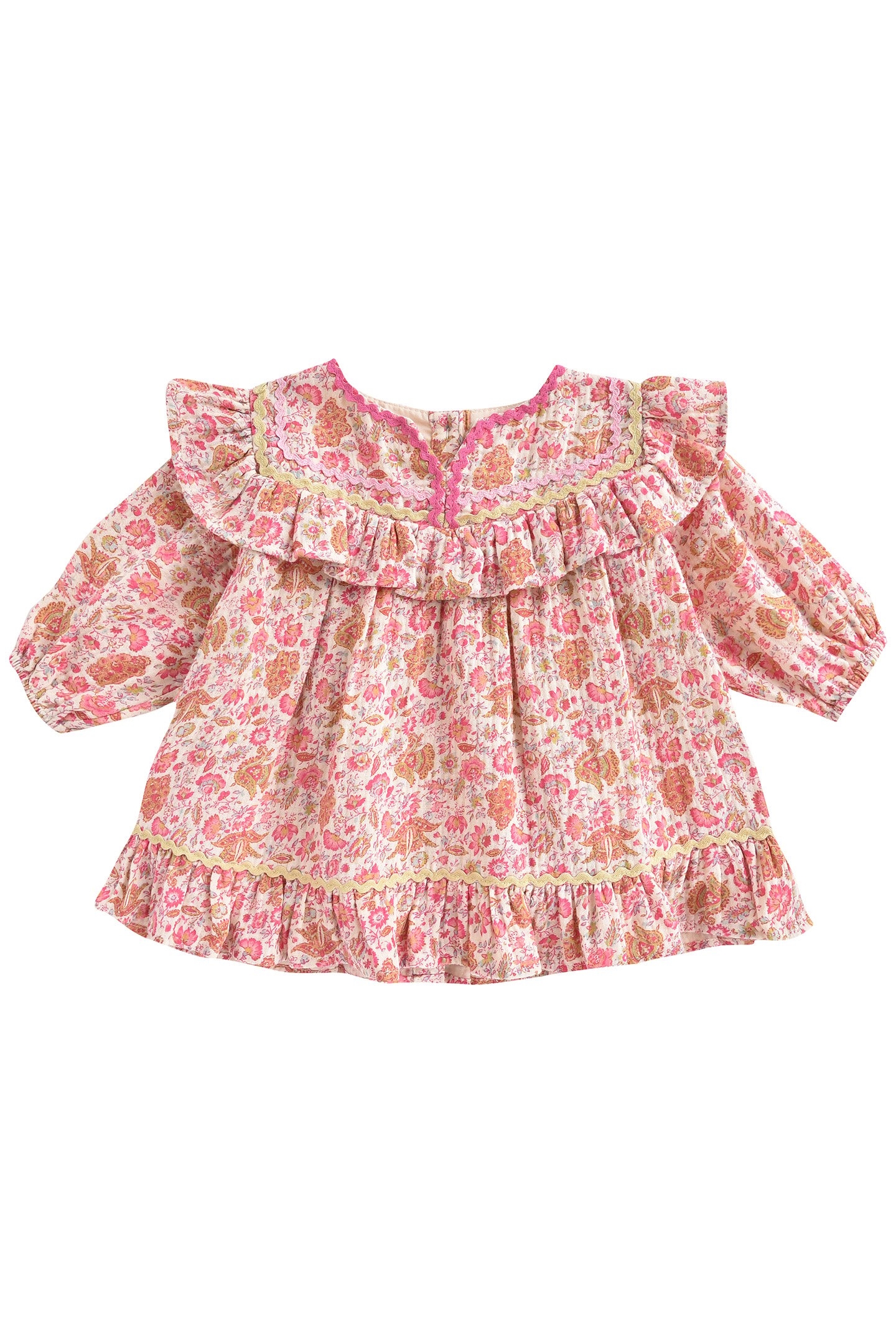 DRESS JILANA CREAM FLOWER FIELDS 1