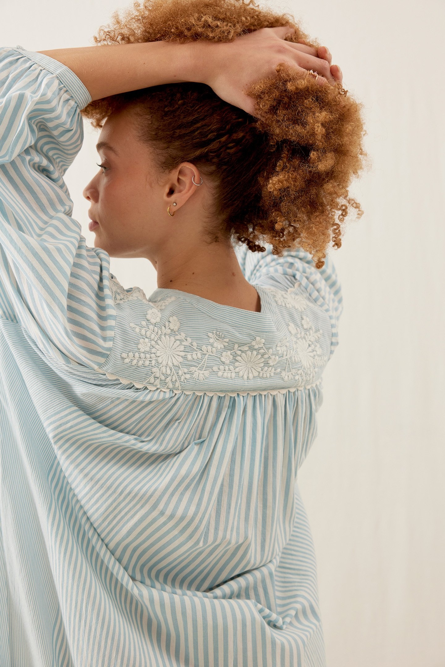 DRESS DEEPALINA BLUE STRIPES 3