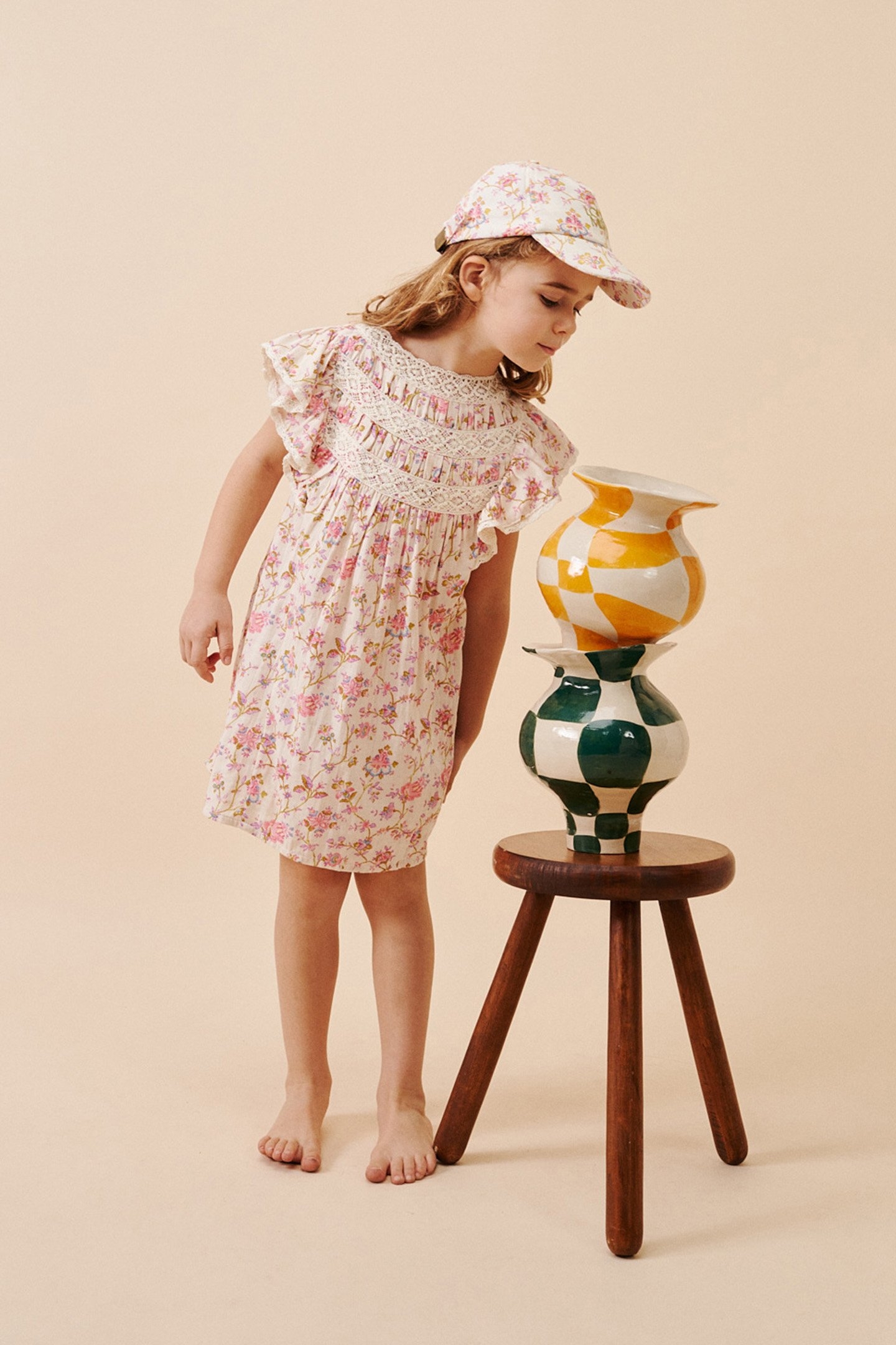 DRESS PSONIA CREAM BUCOLIA FIELDS 1