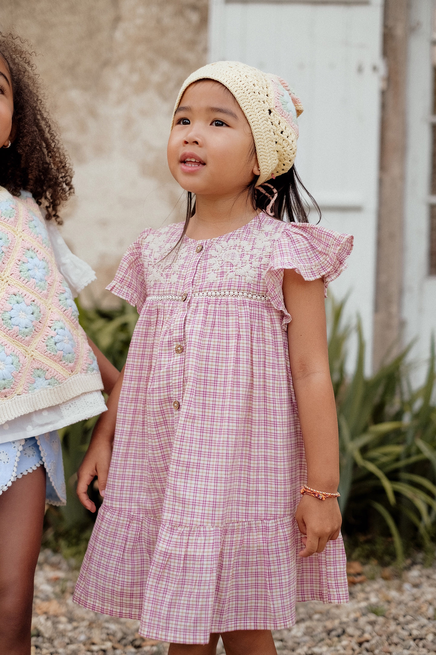 DRESS CARLINA FUCHSIA TARTAN JOY 4