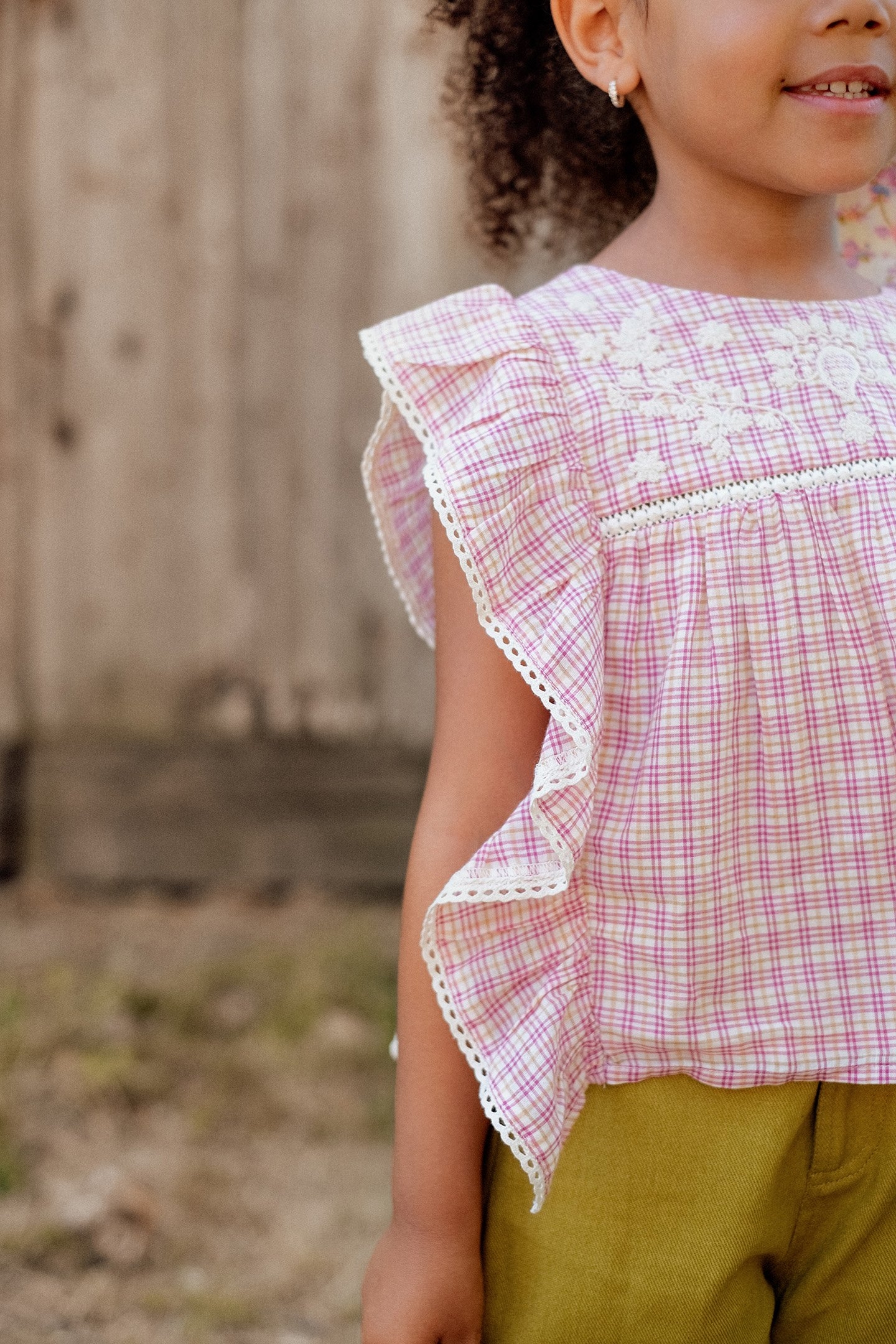 BLOUSE MALA FUCHSIA TARTAN JOY 6