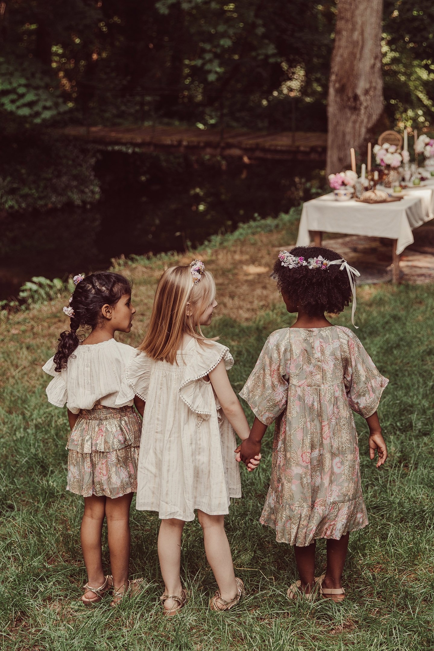 SKIRT ROUMIA KHAKI WILD BOUQUET 4