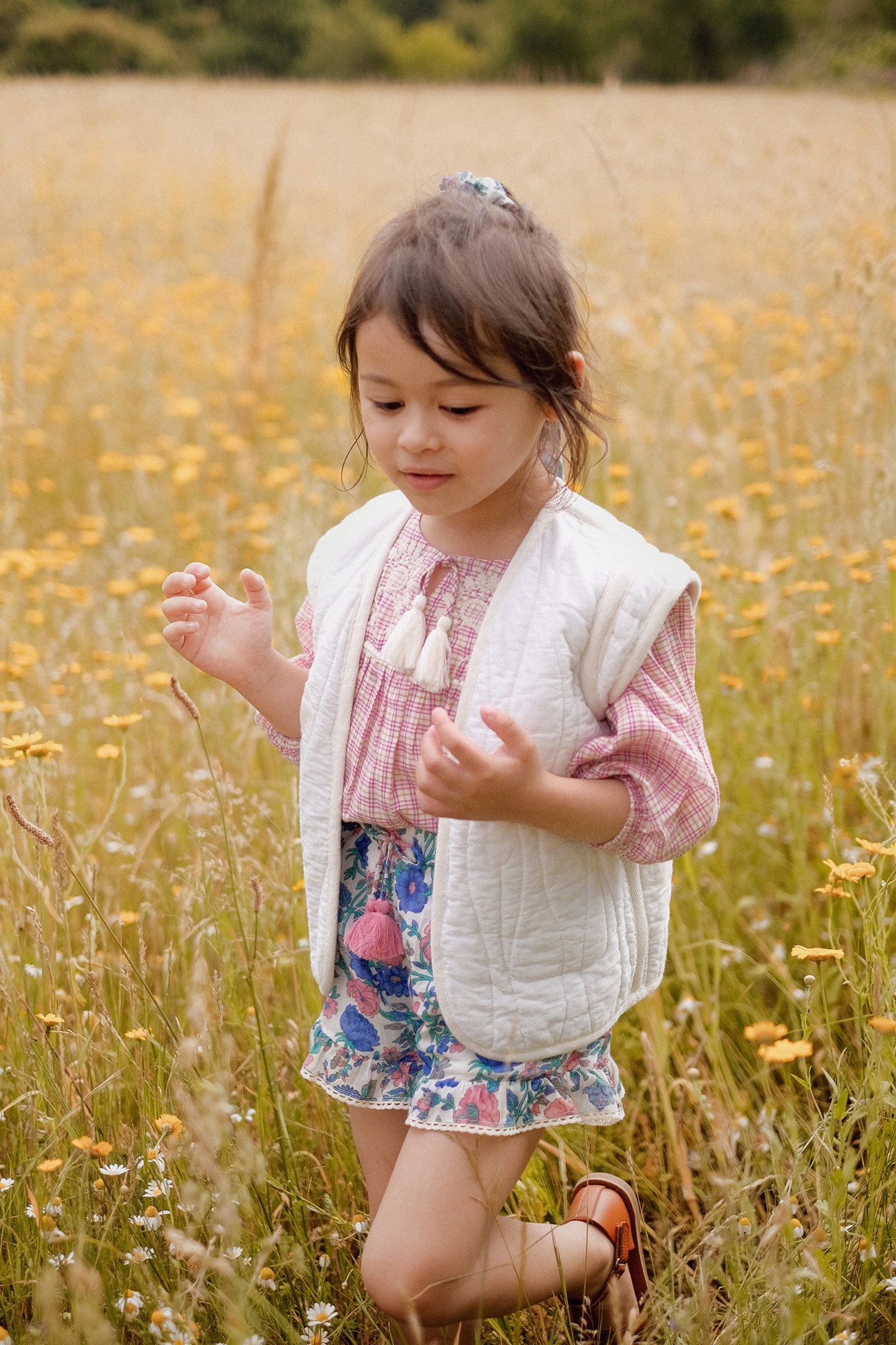 SHORTS VALLALOID BLUE SUMMER MEADOW 2
