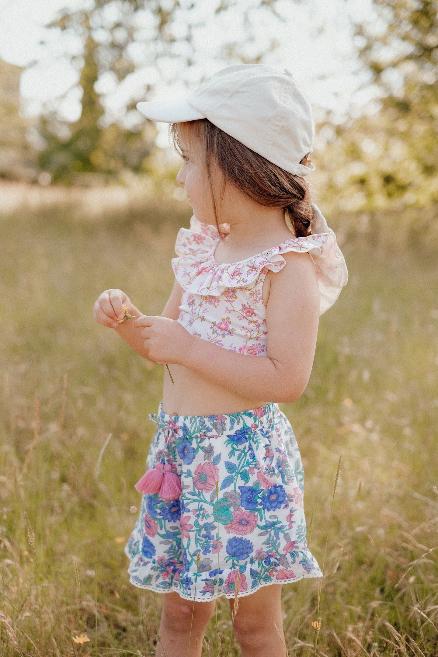 SHORTS VALLALOID BLUE SUMMER MEADOW 1