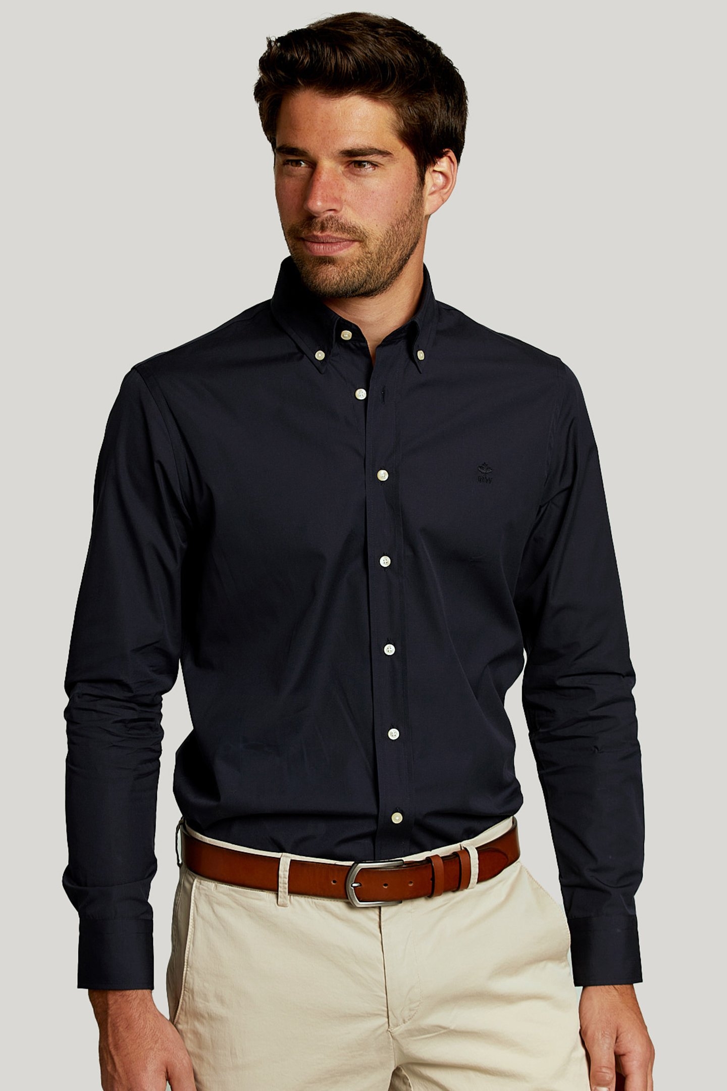 BLUE CUSTOM FIT UNI SHIRT 1