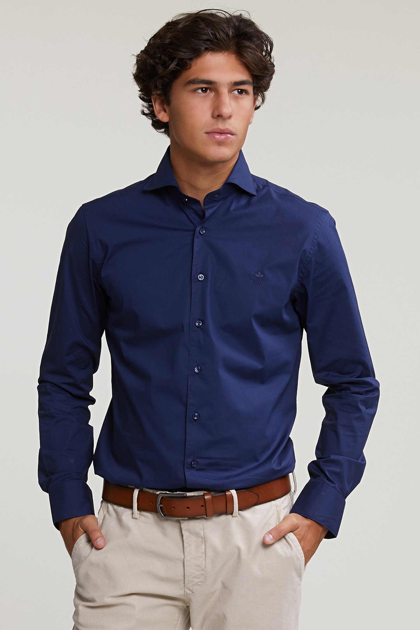 SLIM FIT UNI SHIRT BLUE 1