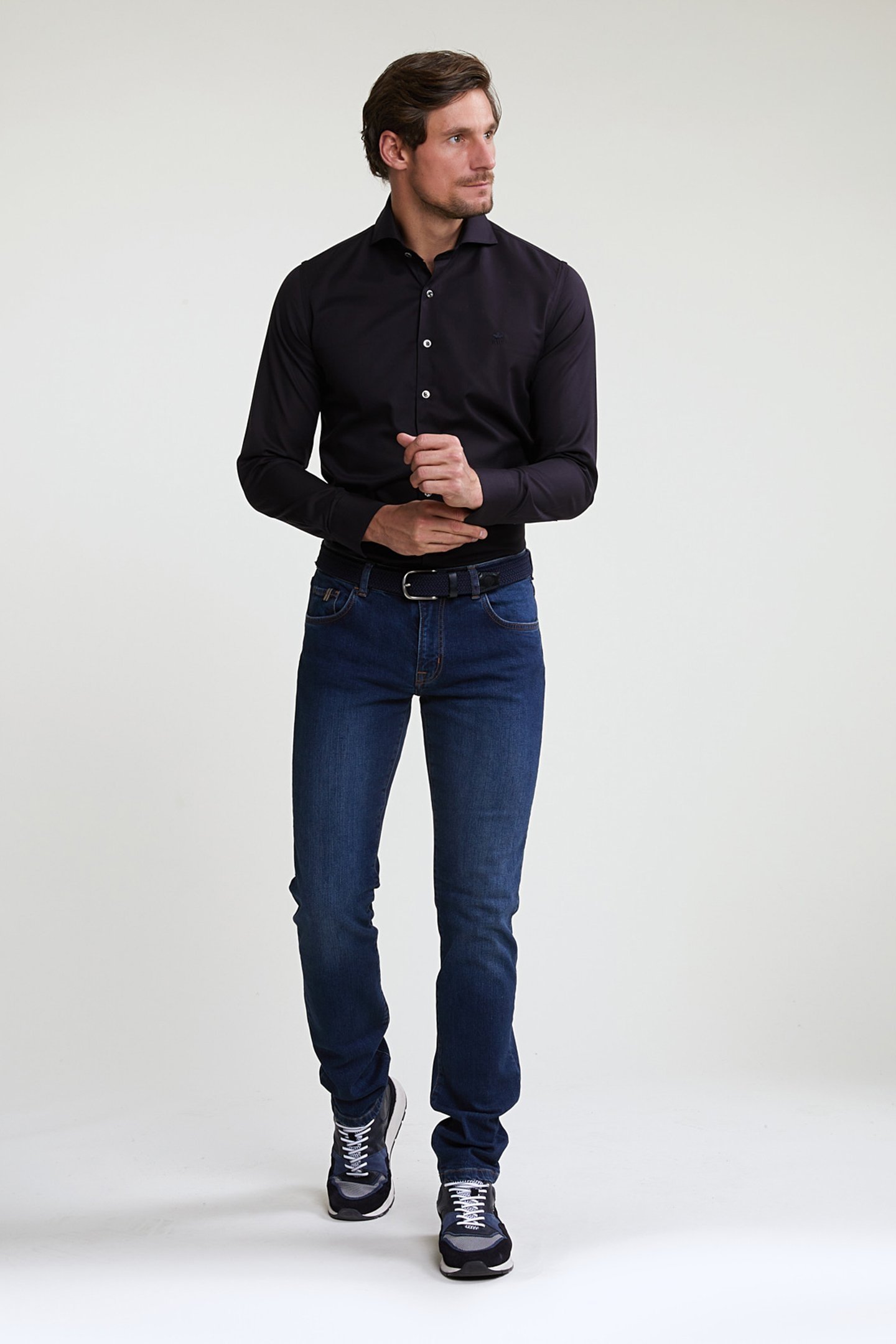 SLIM FIT UNI SHIRT BLUE 3