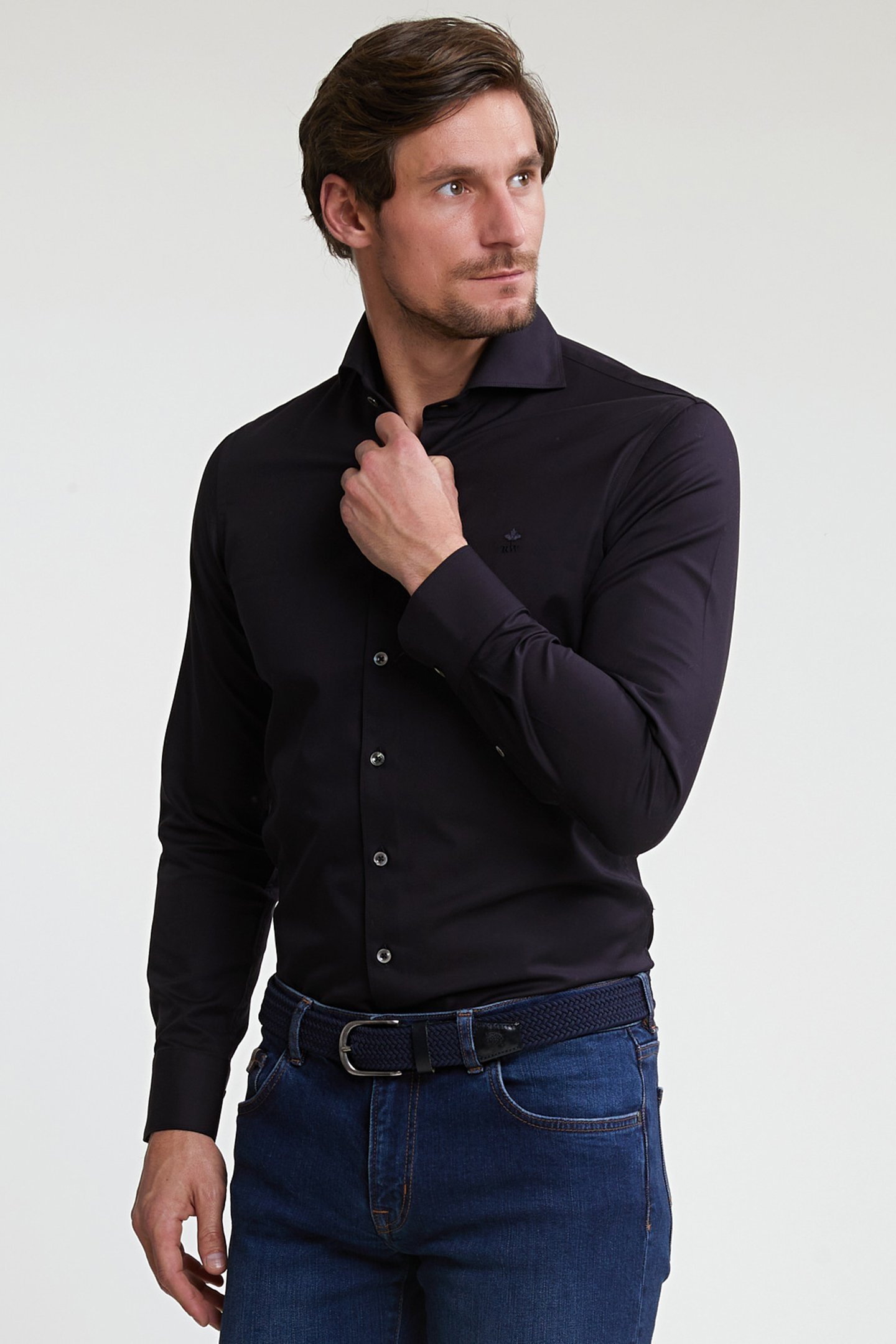 SLIM FIT UNI SHIRT BLUE 1