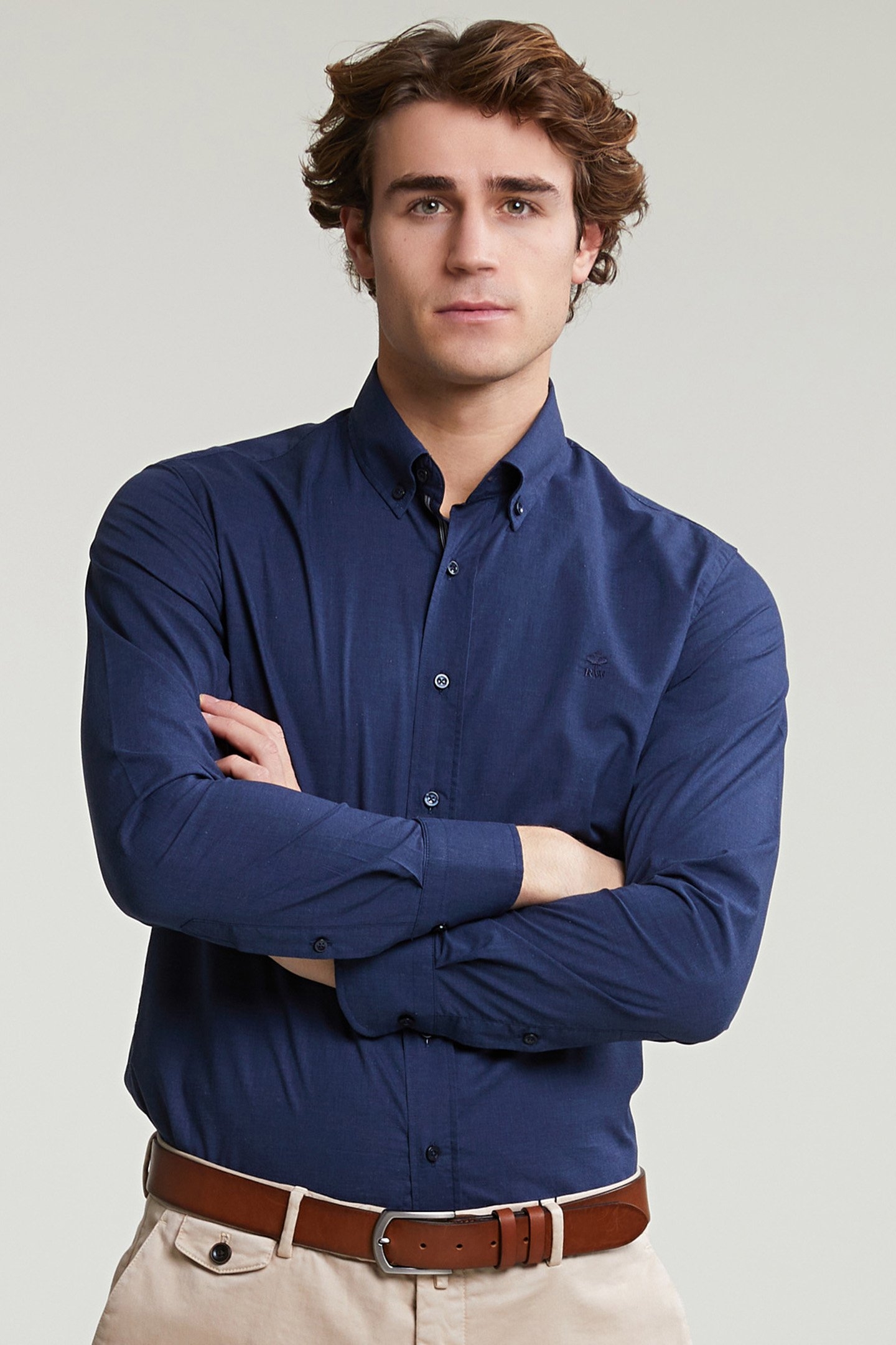 CUSTOM FIT UNI SHIRT BLUE 1