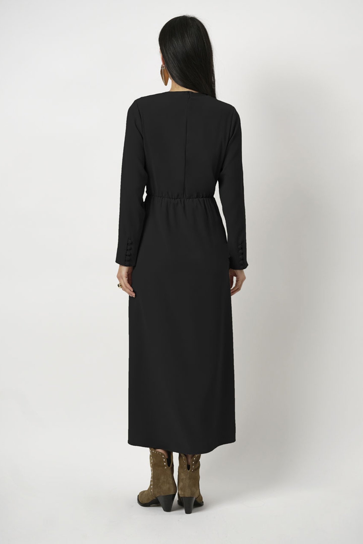 DYKOMA BUTTON UP DRESS RAVEN 2