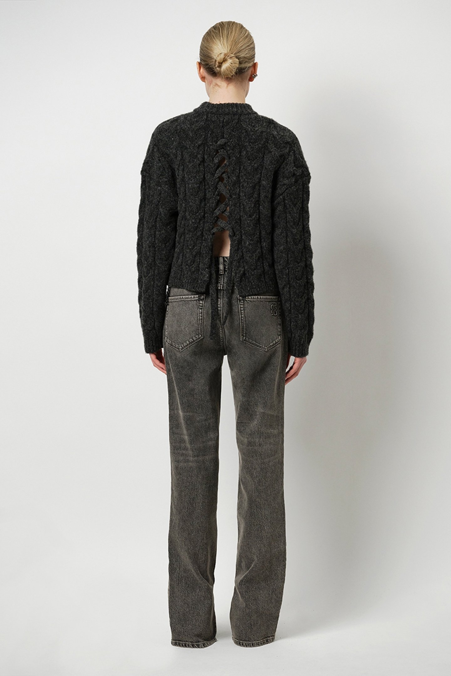 ROSS OPEN-BACK SWEATER GRAPHITE 2