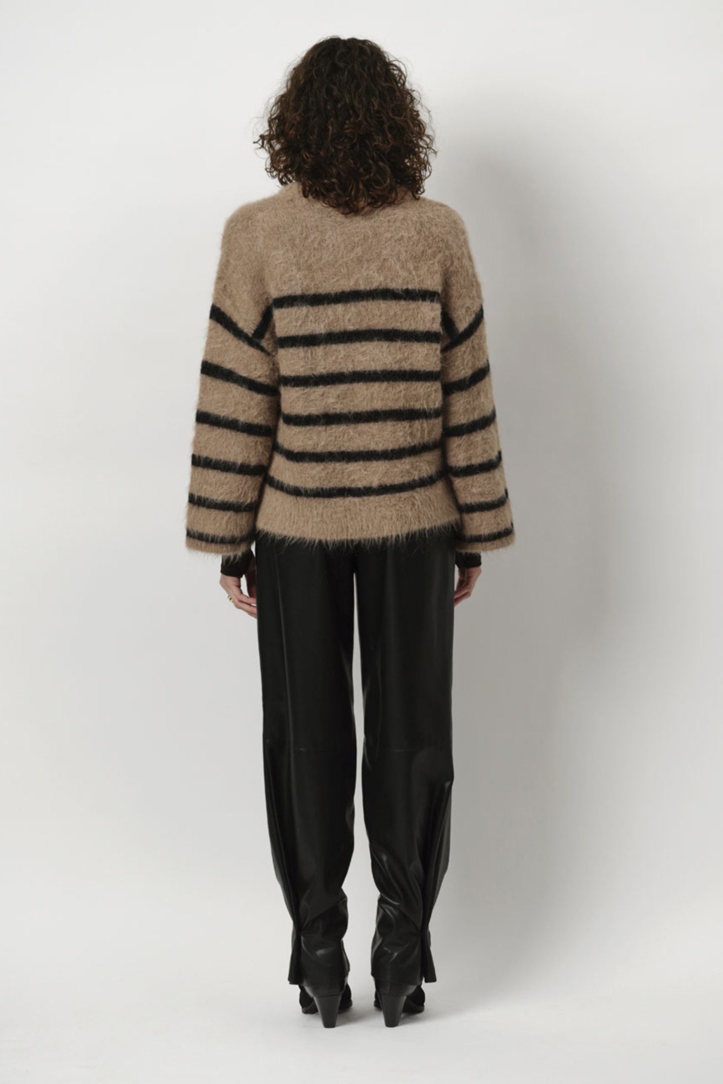 ADDAX STRIPE SWEATER HAZELNUT HAZE 2