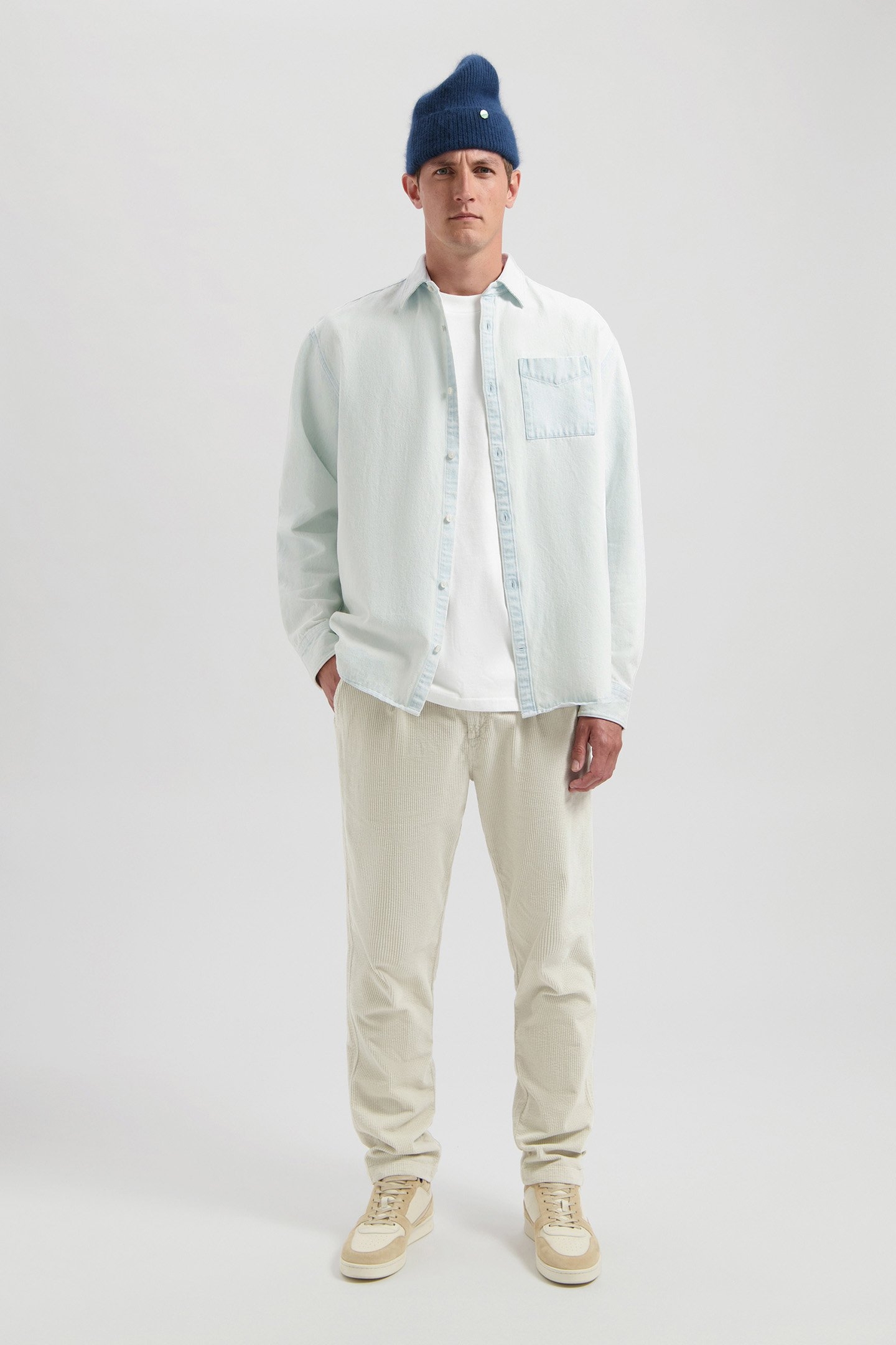 DS_SUN BLEACHED DENIM SHIRT INDIGO 3