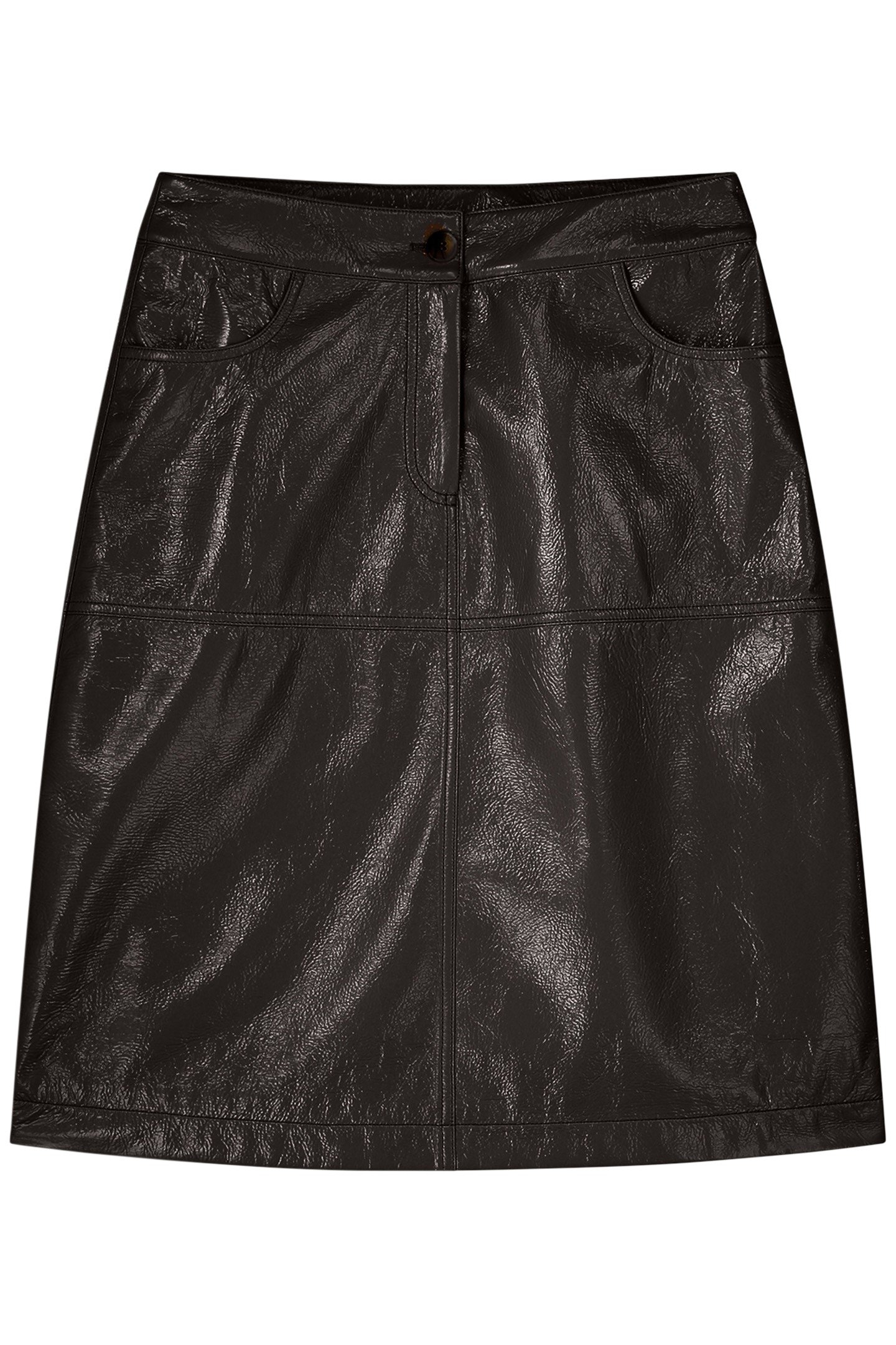 SKIRT LAQUE CHOCO 3