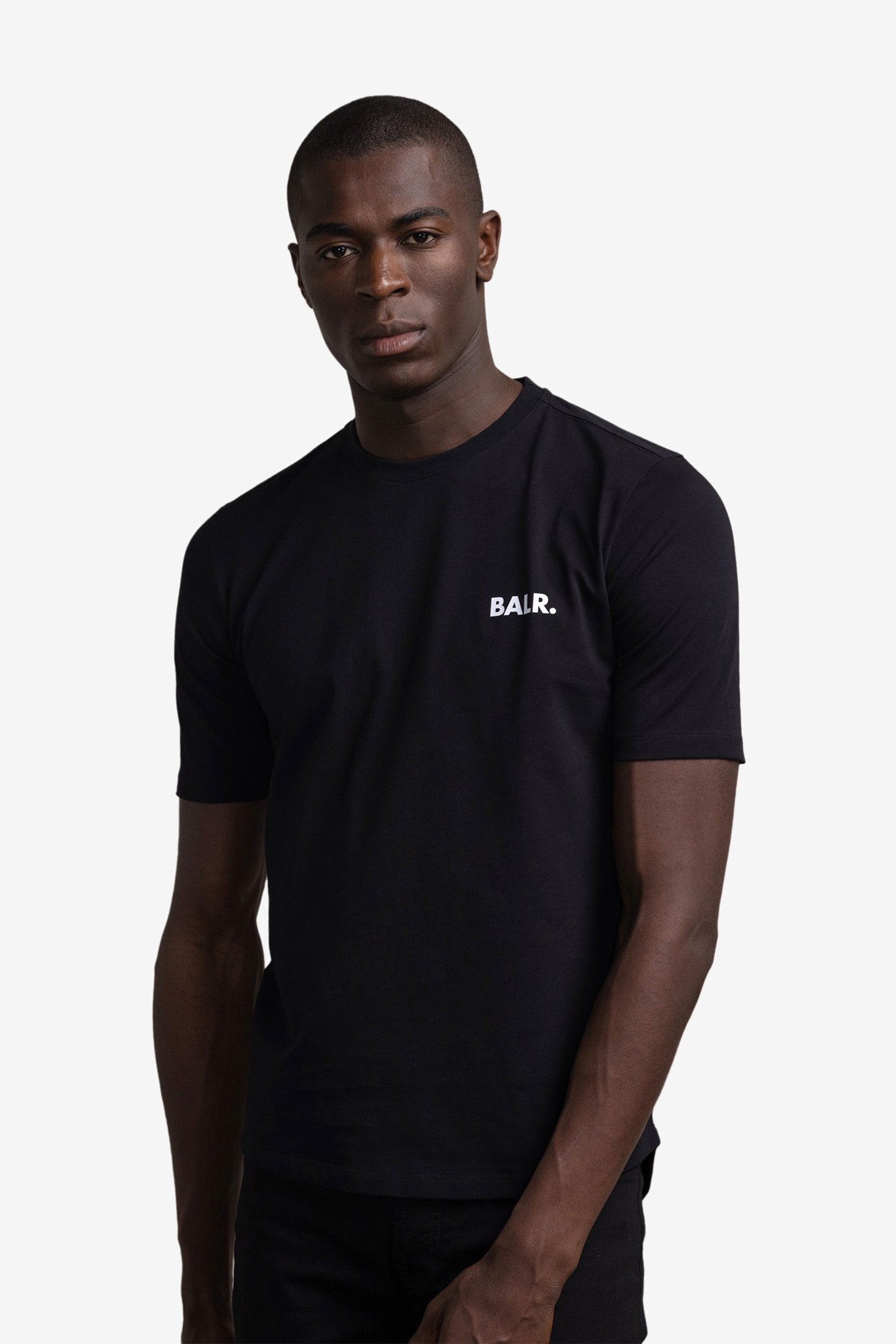 ATHLETIC SMALL BRANDED CHEST T-SHIRT JET BLACK 1