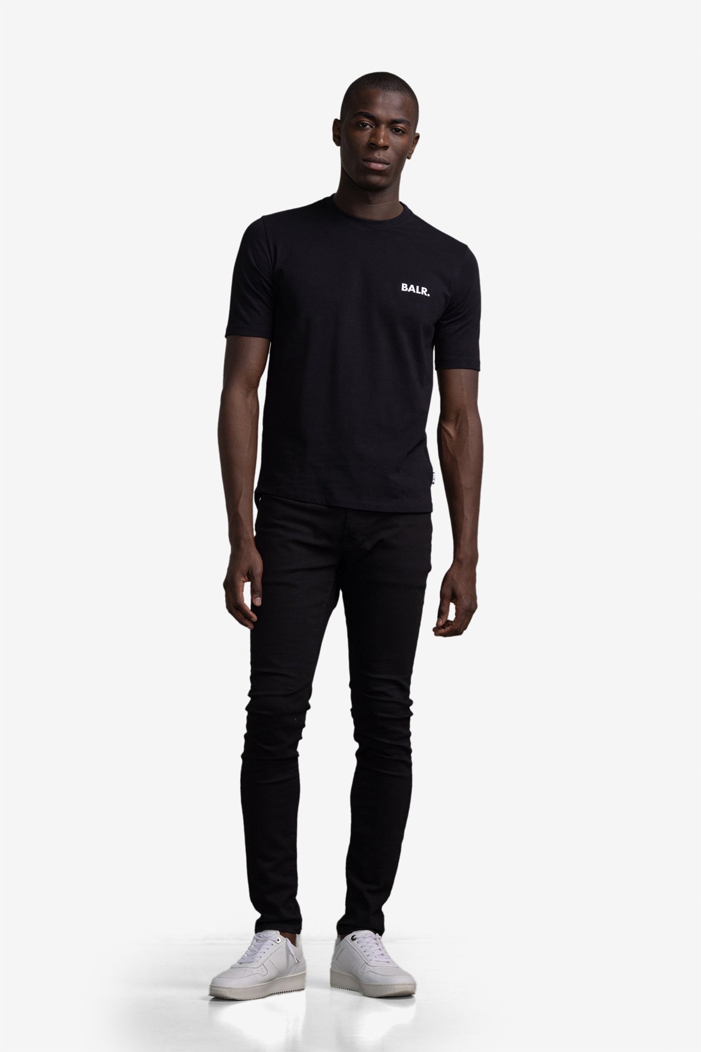 ATHLETIC SMALL BRANDED CHEST T-SHIRT JET BLACK 3