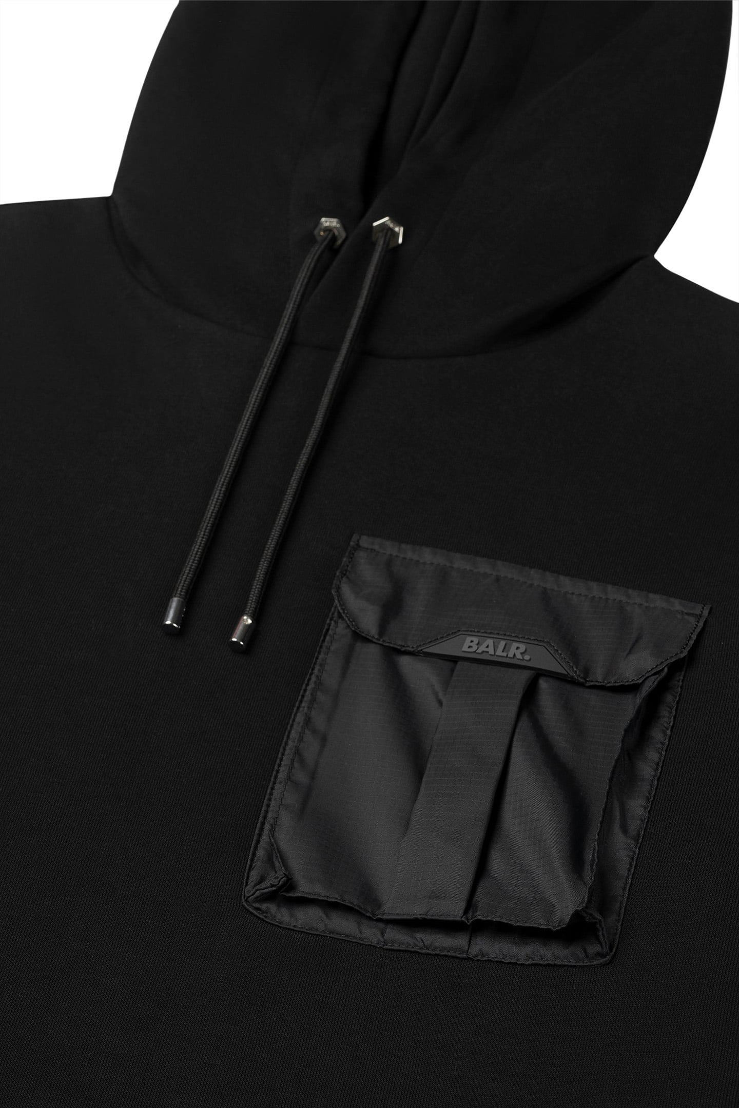 Q-CARGO REGULAR FIT HOODIE JET BLACK 5