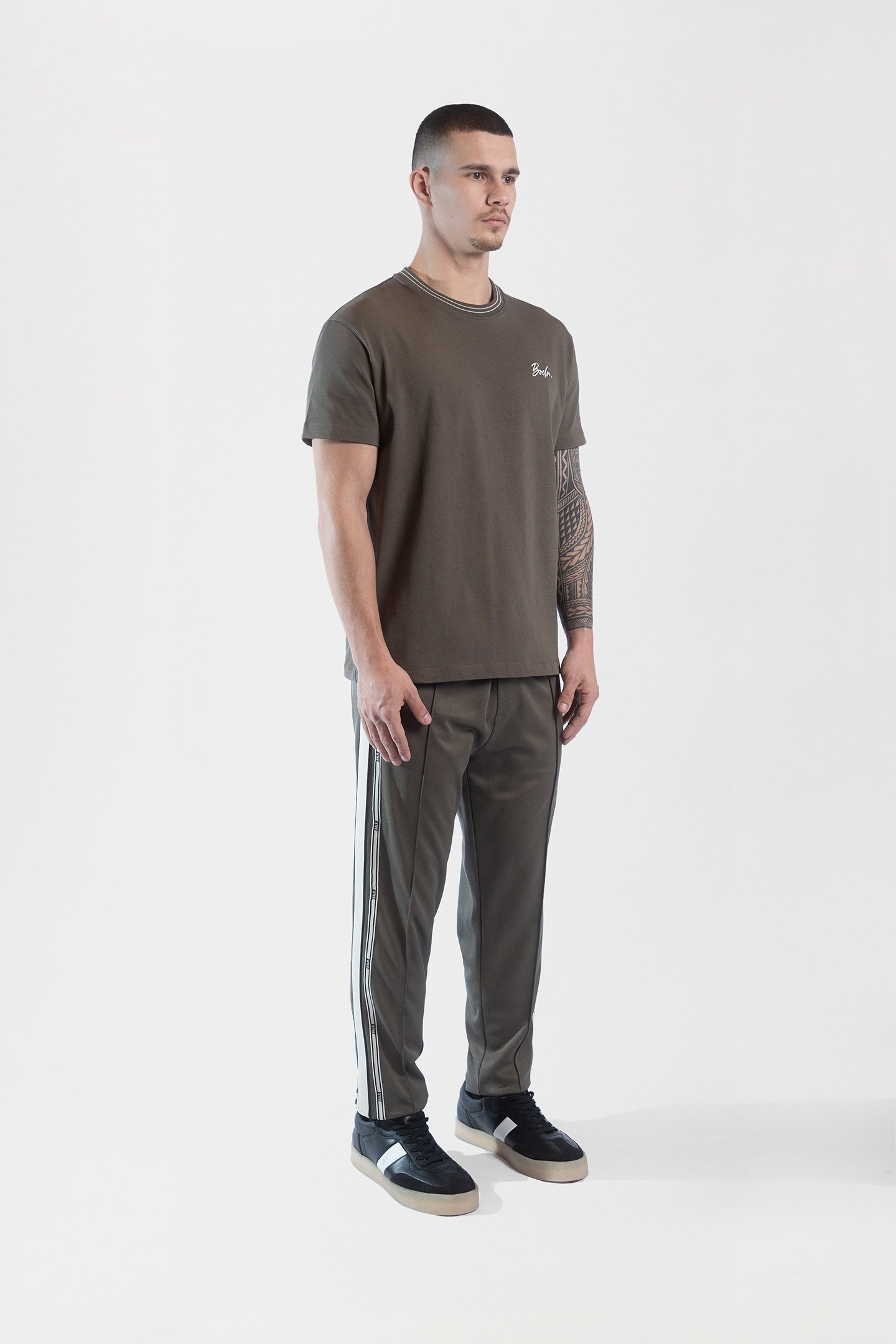 TAPE SCRIPT T-SHIRT TARMAC GREY 5