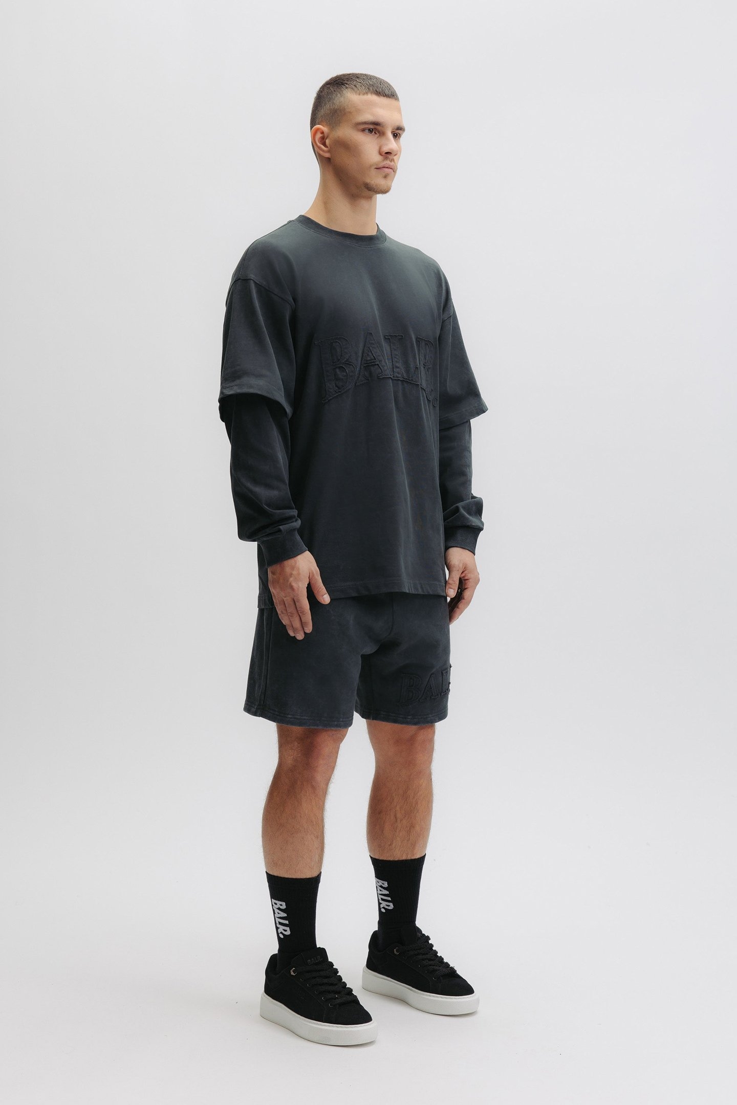 URBAN WASHED LONGSLEEVE VOLCANIC GREY 5