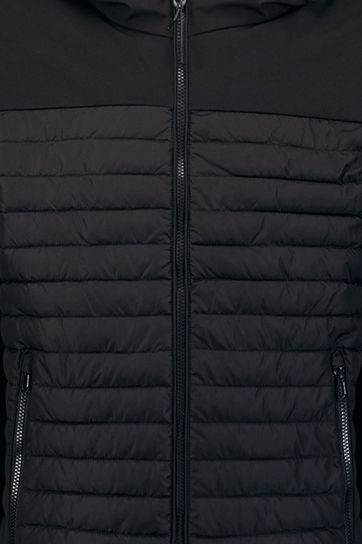 JACKET SHORT FIT HOODED PADDED BLACK 3