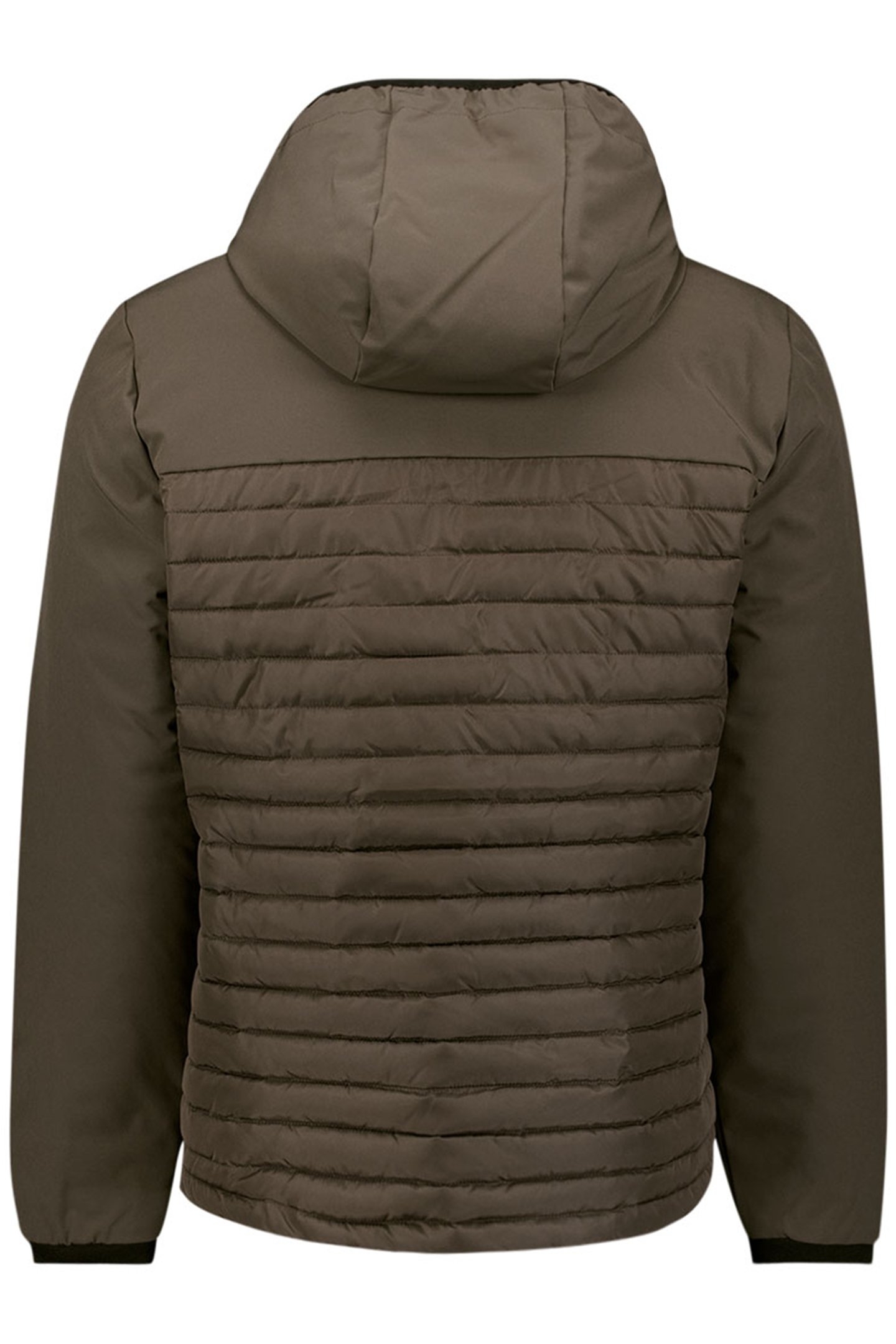 JACKET SHORT FIT HOODED PADDED TAUPE 2