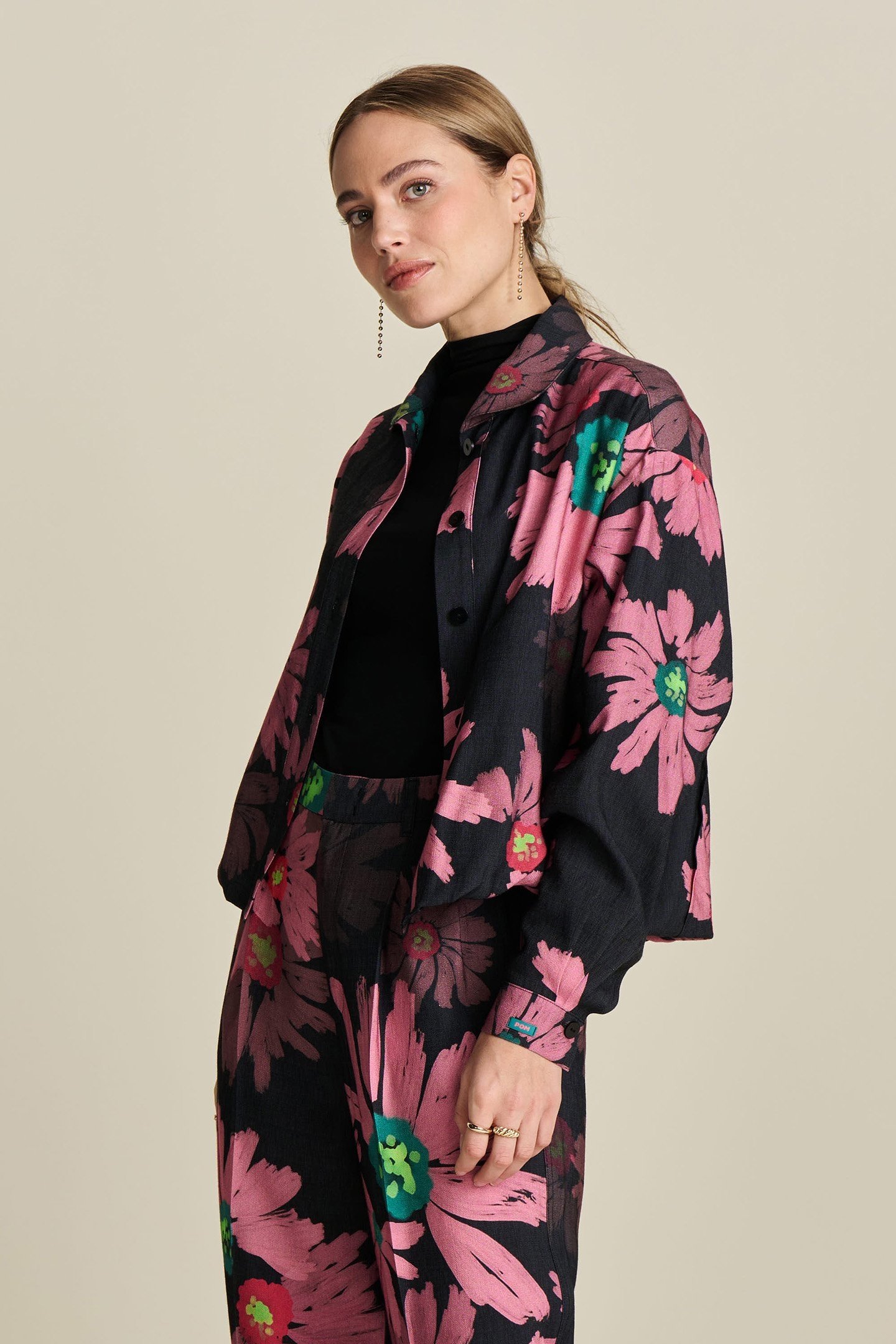 BLOUSE - BIG BLOOMING PINK 6