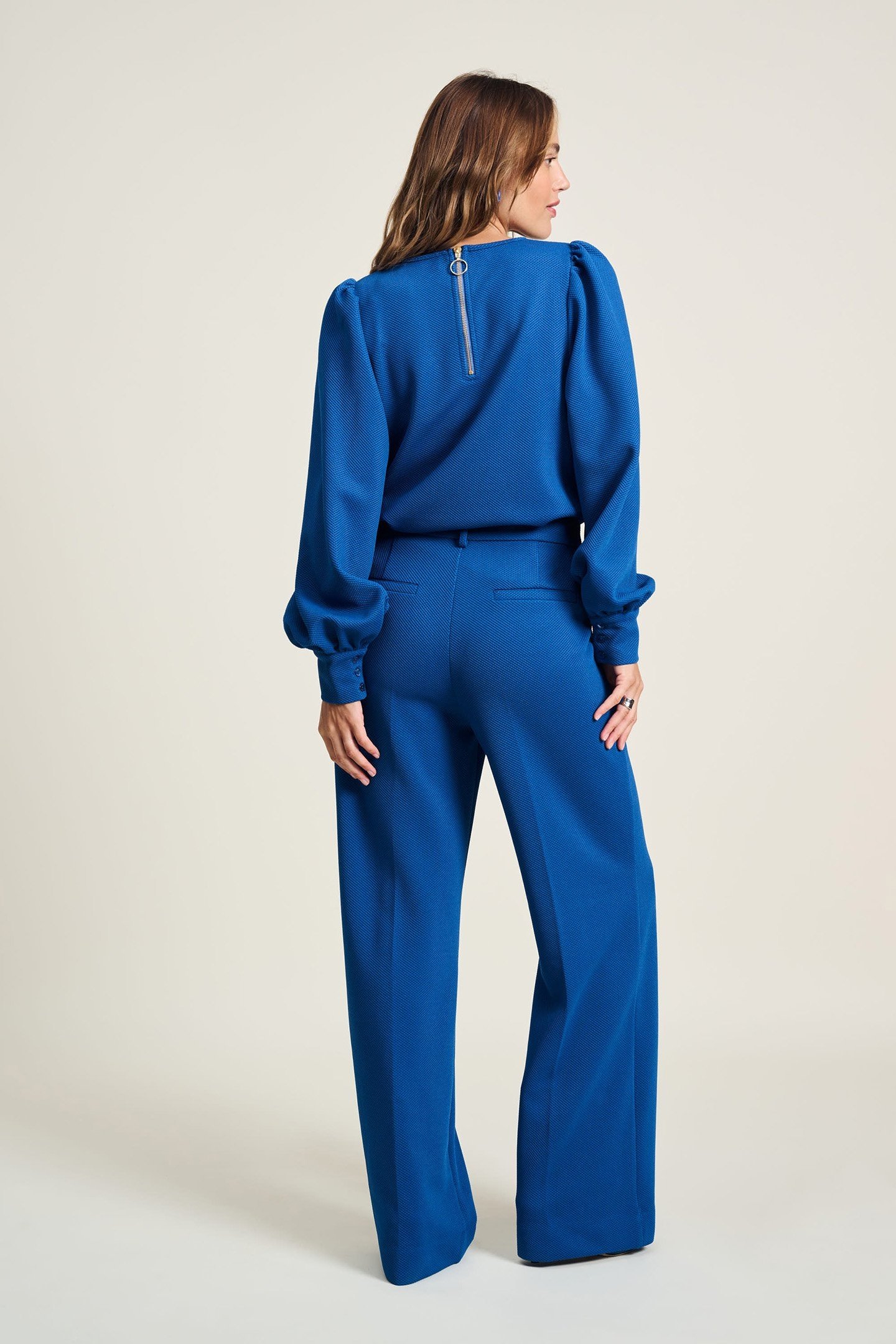 PANTS - WIDE LEG MID BLUE 2
