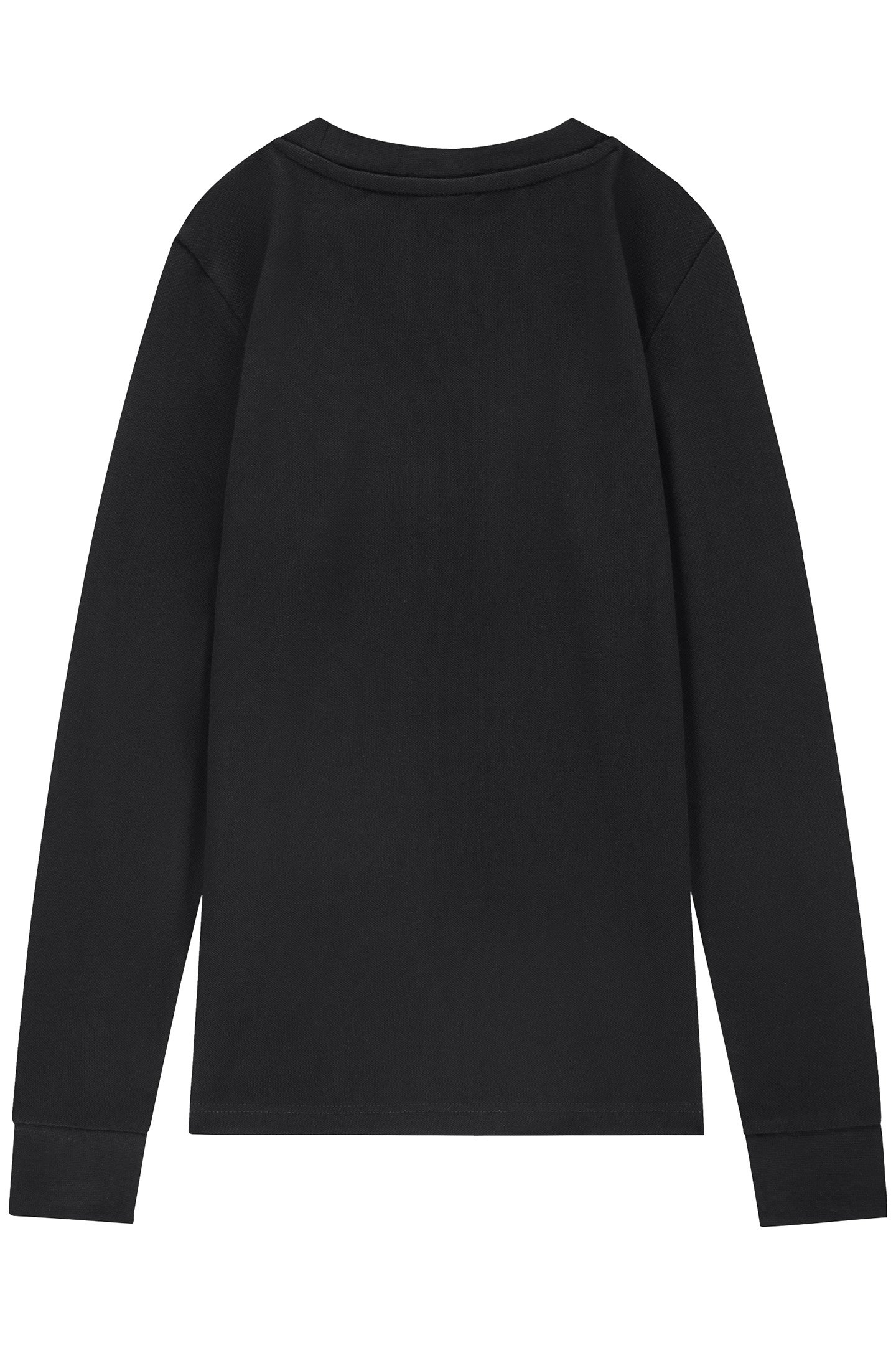 PIQUE LONGSLEEVE BLACK 2