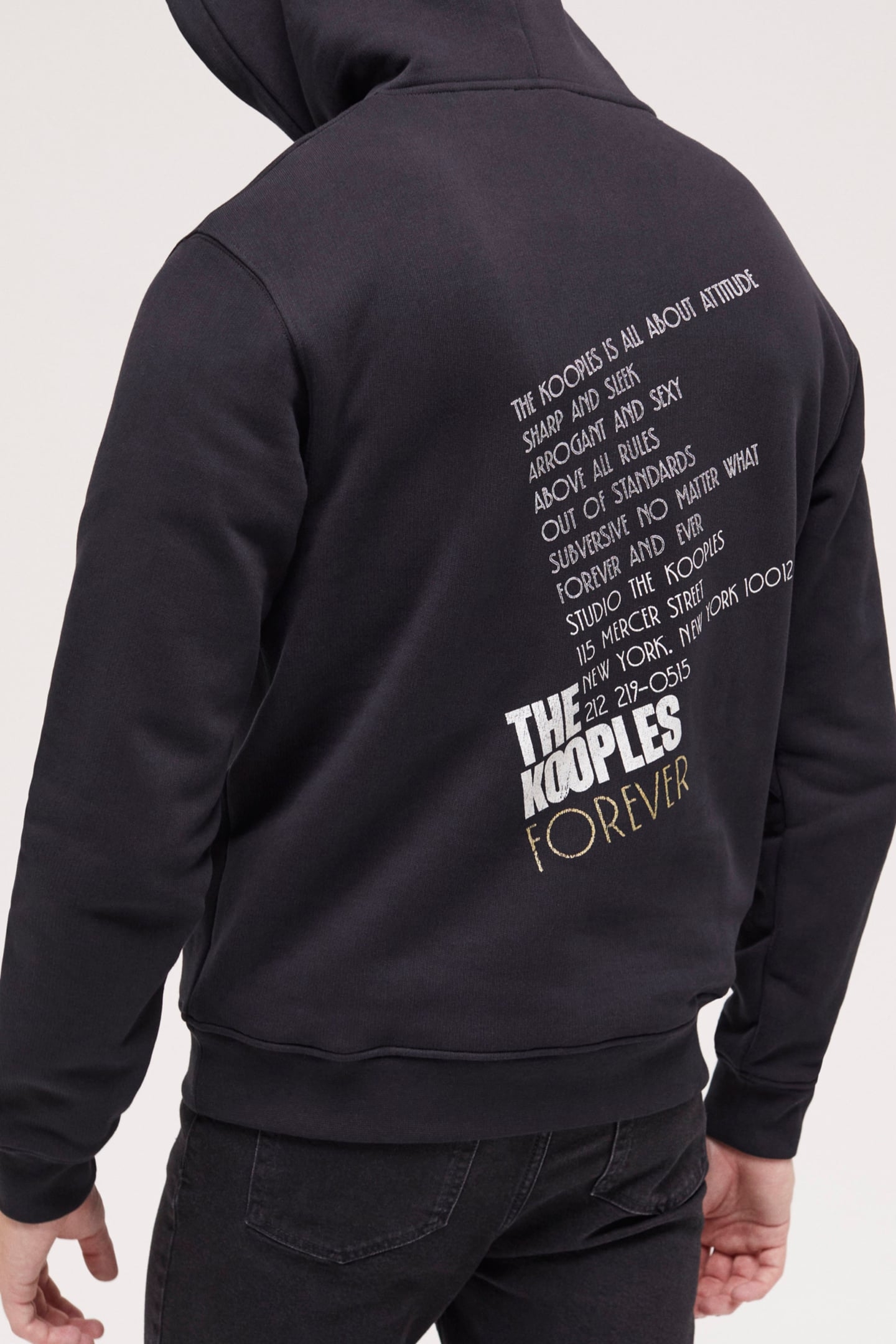 TIGER EMBROIDERED HOODIE BLACK-ANTIC GOLD 6