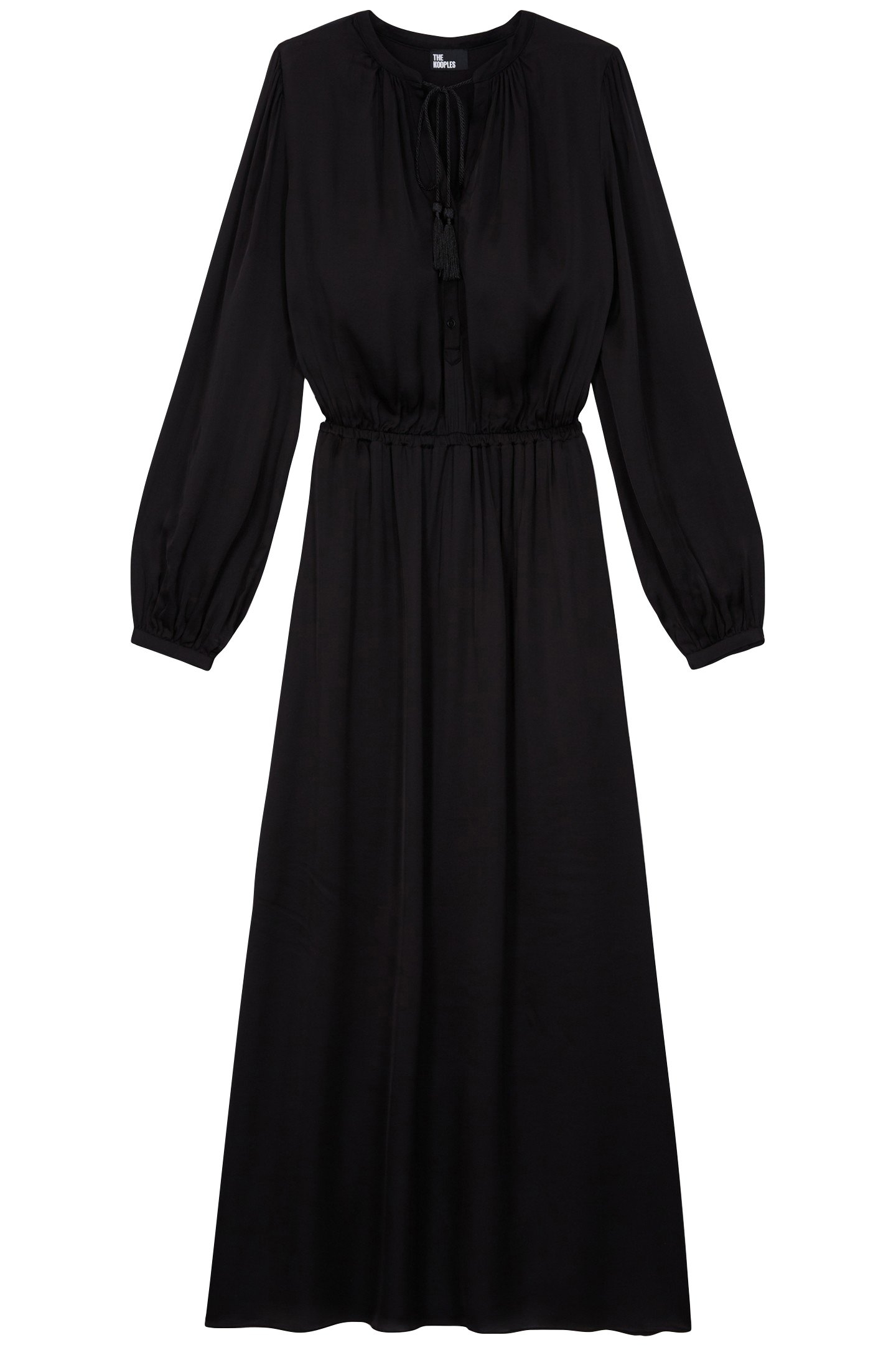 LONG DRESS WITH LONG SLEEVES BLACK 4