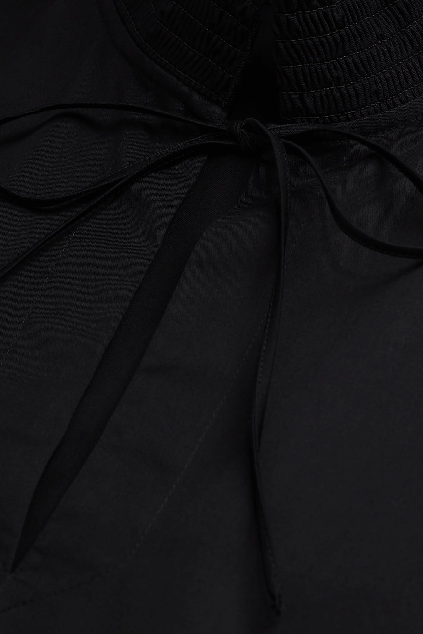 SHORT DRESS WITH PLACED ENGLISH EMBROIDERY BLACK 2