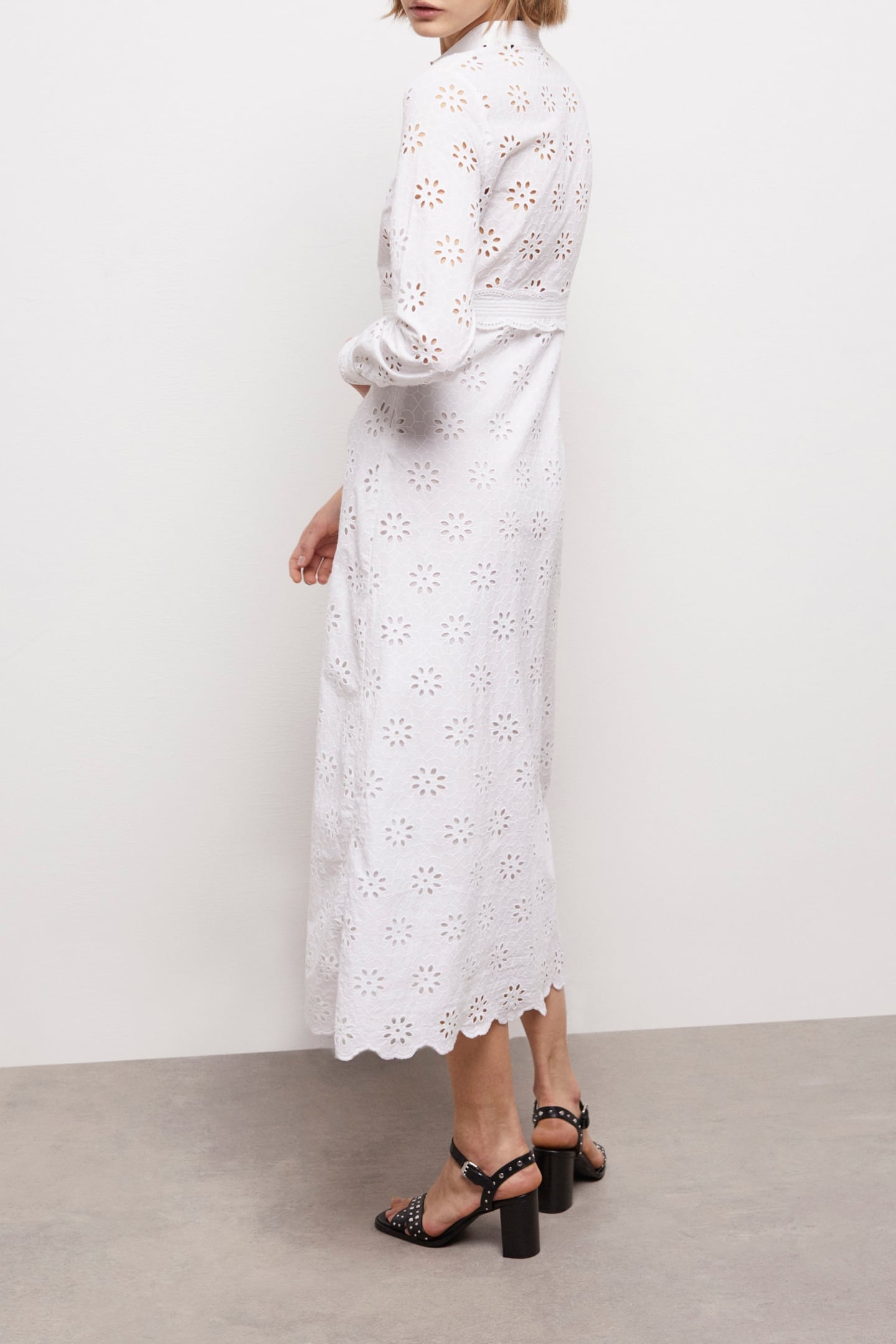 BRODERIE ANGLAISE DRESS WHITE 4
