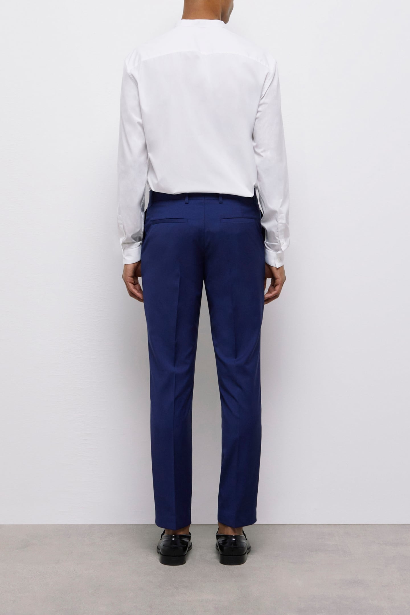 FITTED SUIT PANTS NAVY 2