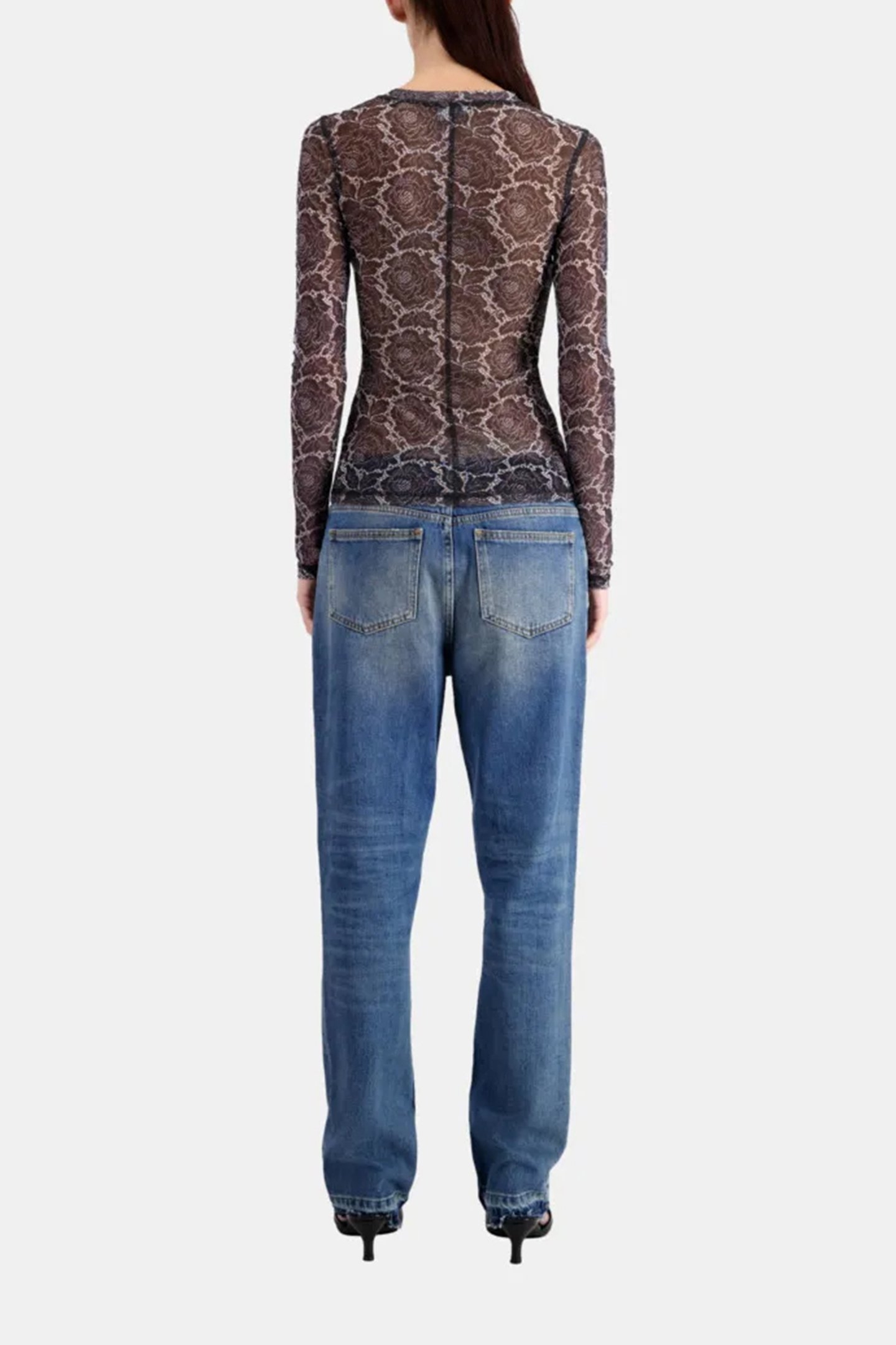 TOP EN MESH AVEC PRINT ALL OVER SNAKE BLACK 3