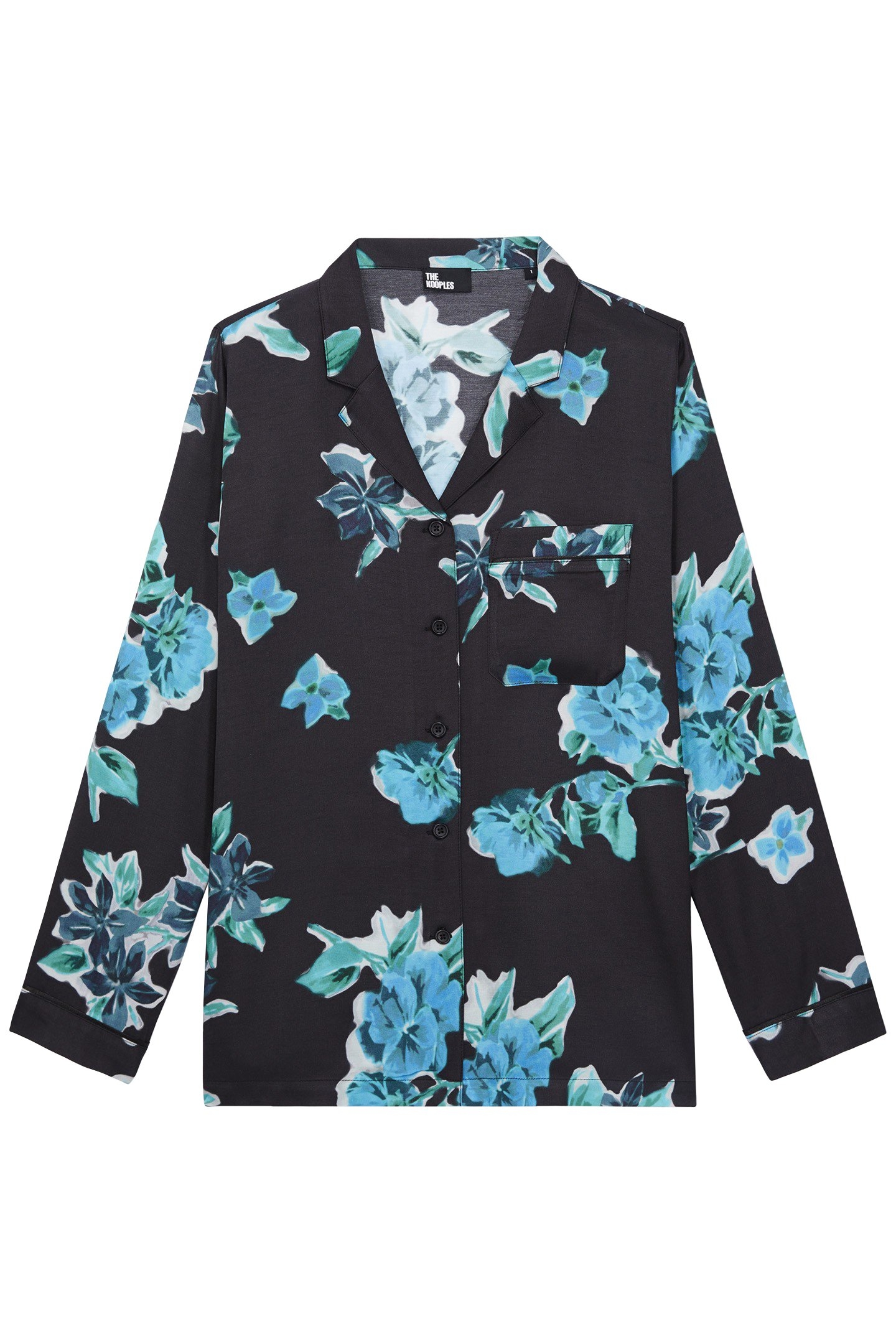 LONG SLEEVE SHIRT WITH CLASSIC COLLAR BLACK BLUE 4