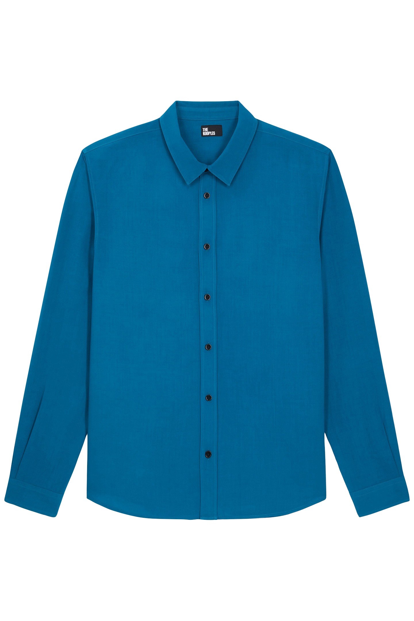 LONG SLEEVE SHIRT WITH CLASSIC COLLAR MEDIUM BLUE 4