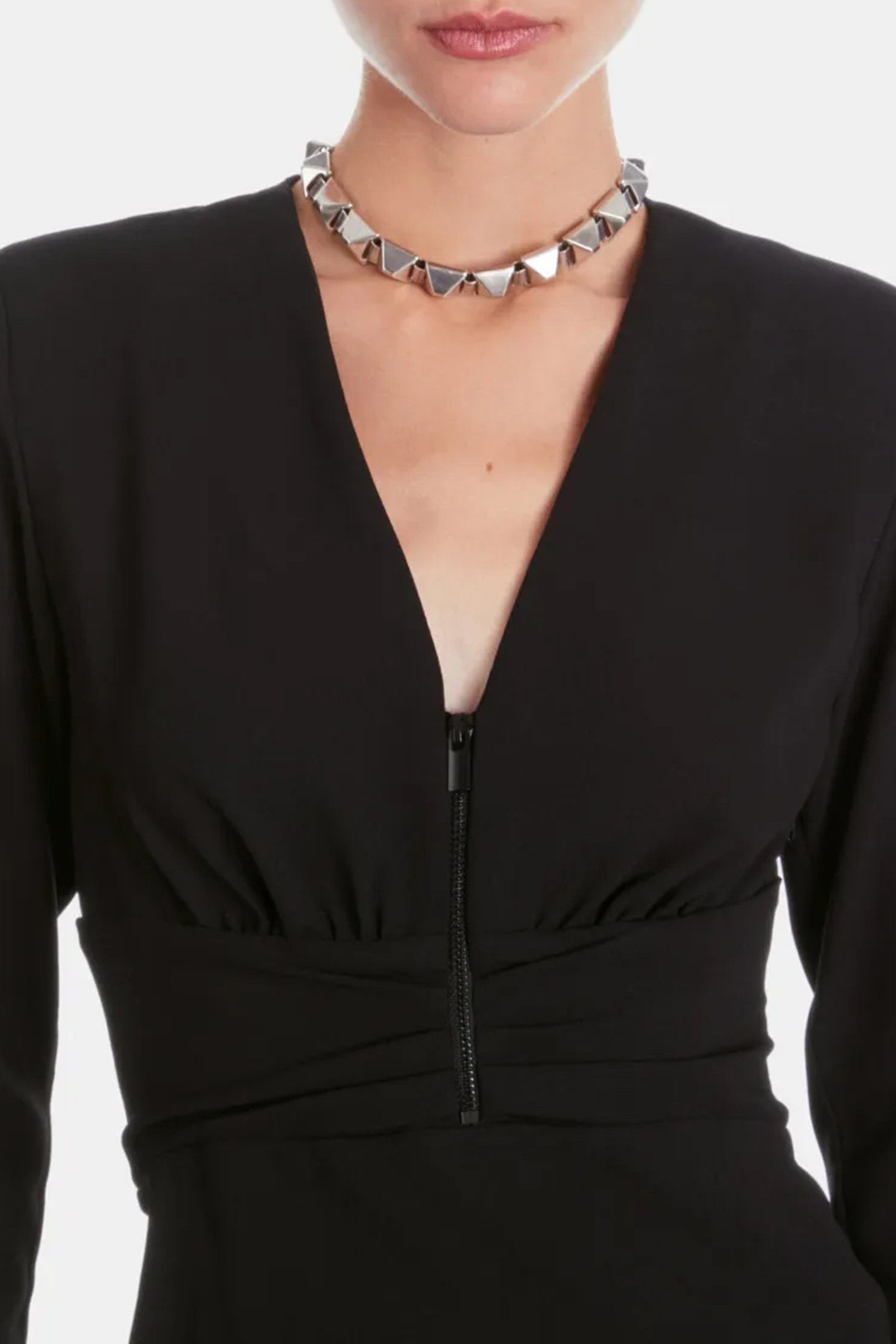 SHORT DRESS WITH LONG SLEEVES BLACK 4