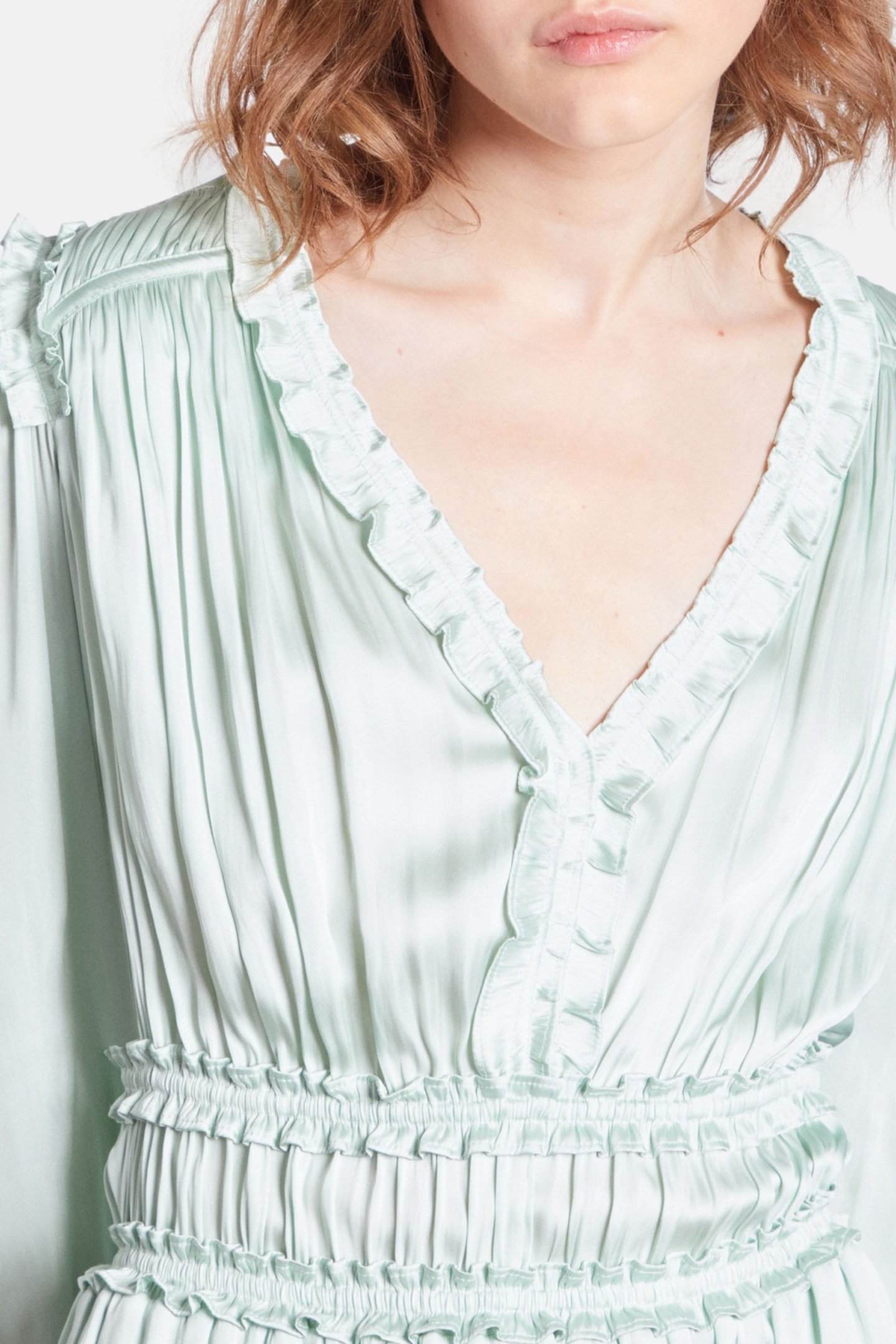 SHORT PLEATED DRESS OCEAN 5