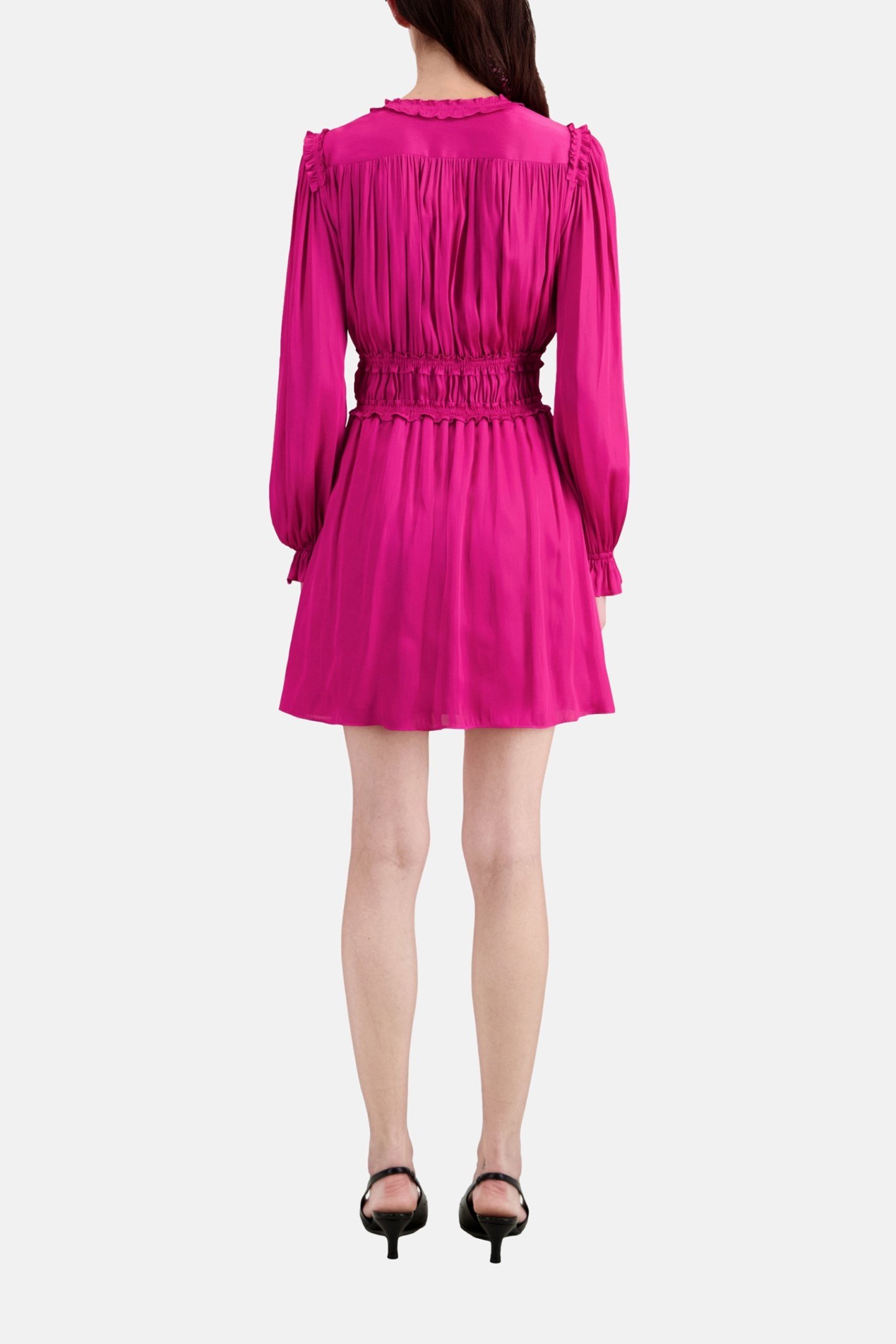 SHORT PLEATED DRESS PINK 3