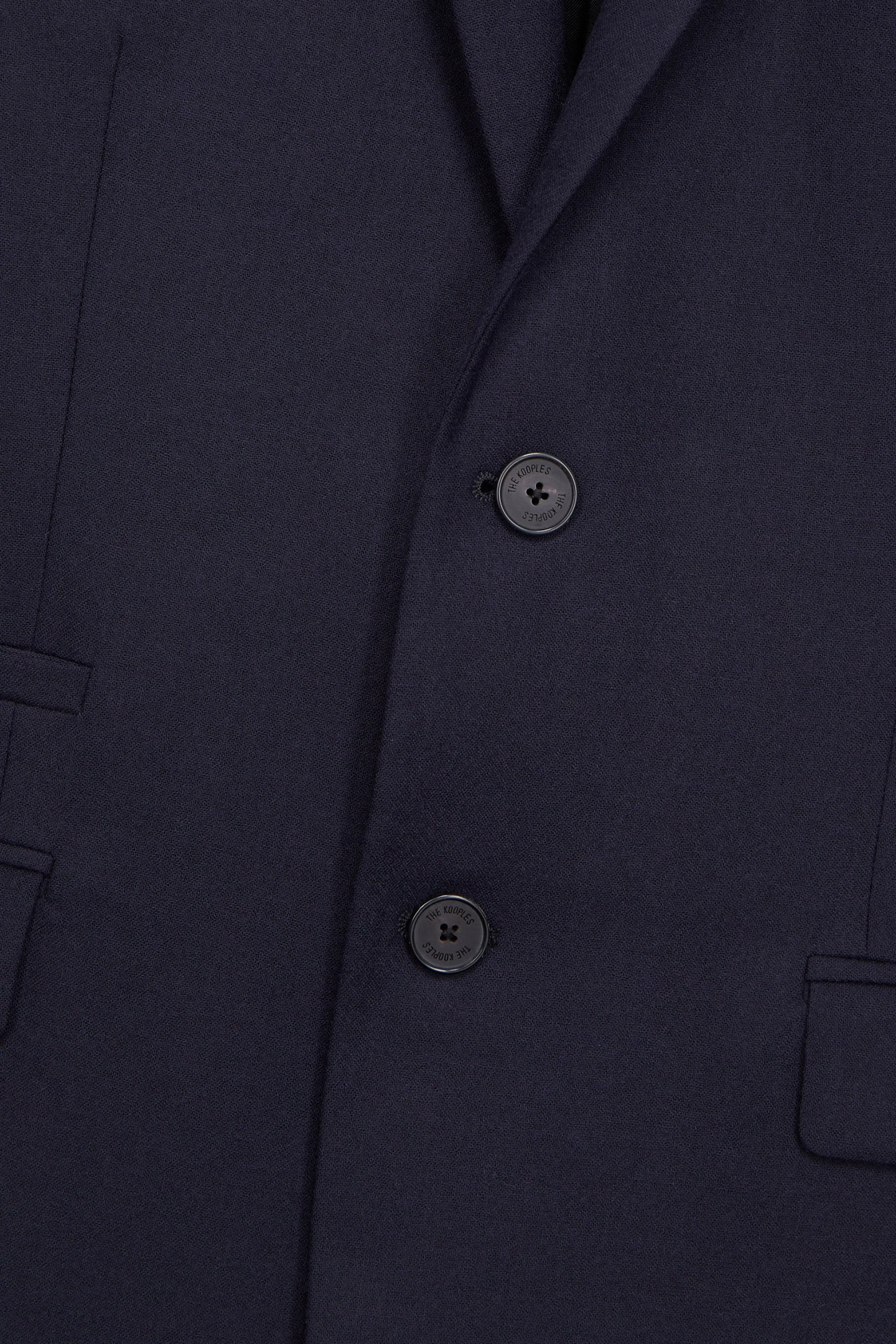 FITTED FLANNEL SUIT JACKET NAVY 6