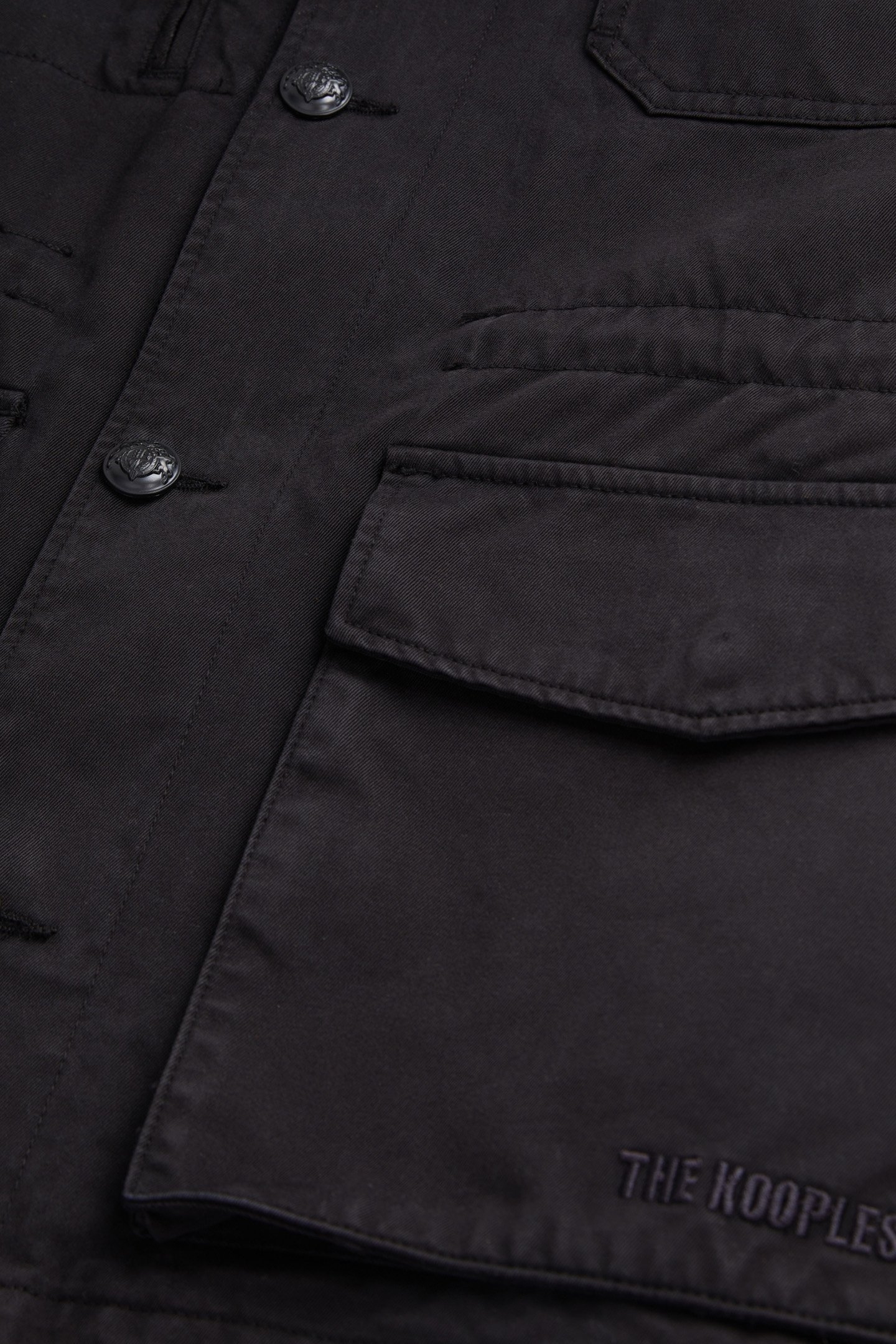 BLACK COTTON JACKET BLACK 6