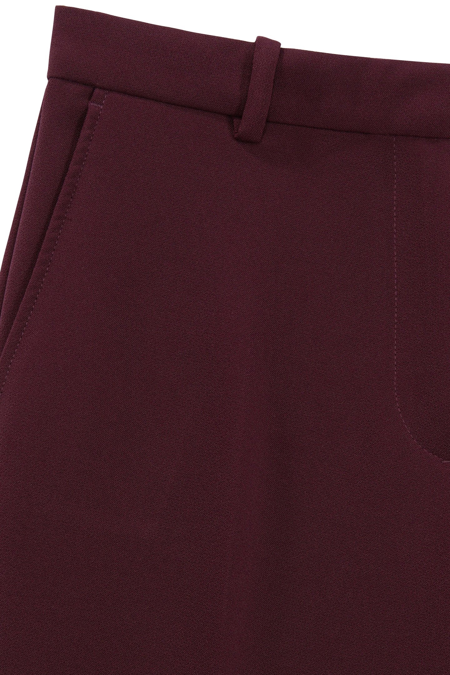 HIGH WAIST WIDE LEG SUIT PANTS BURGUNDY 4