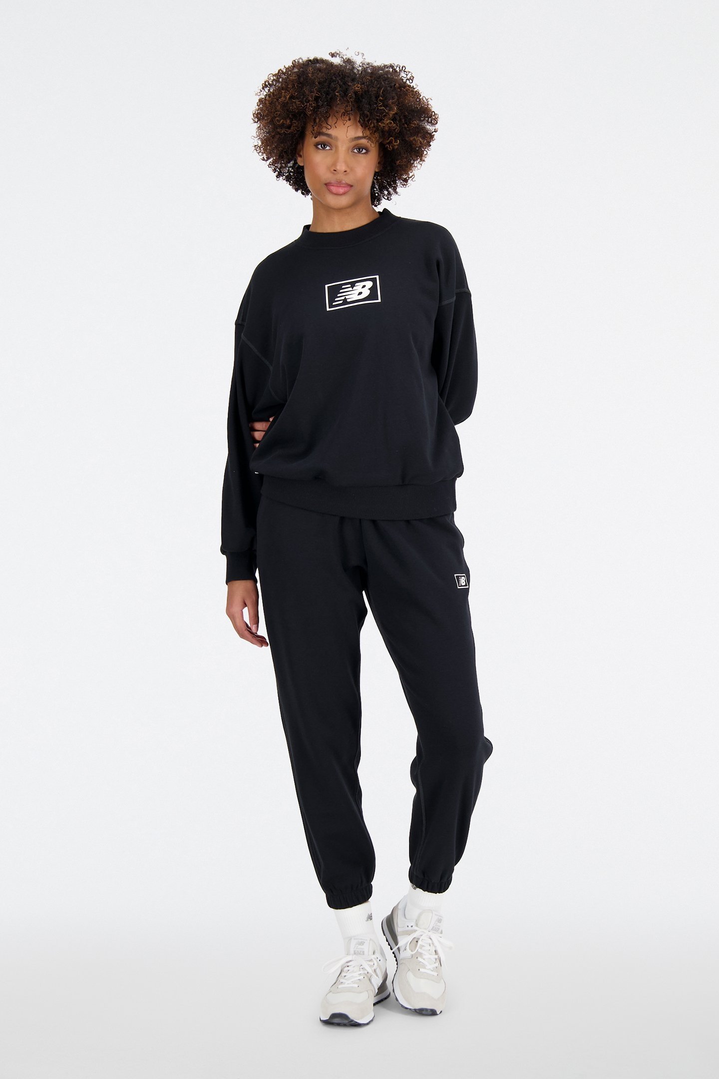ESSENTIALS FRENCH TERRY CREW BLACK 3