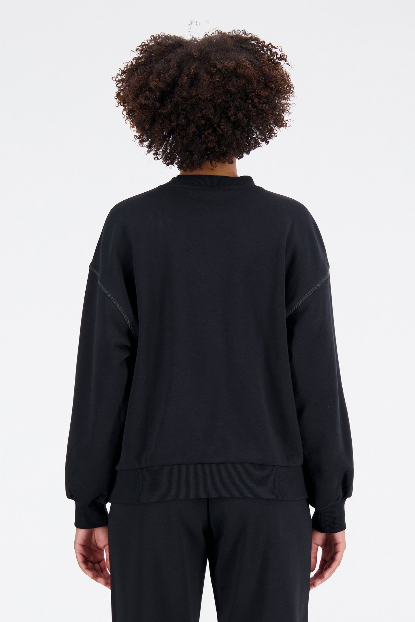 ESSENTIALS FRENCH TERRY CREW BLACK 2