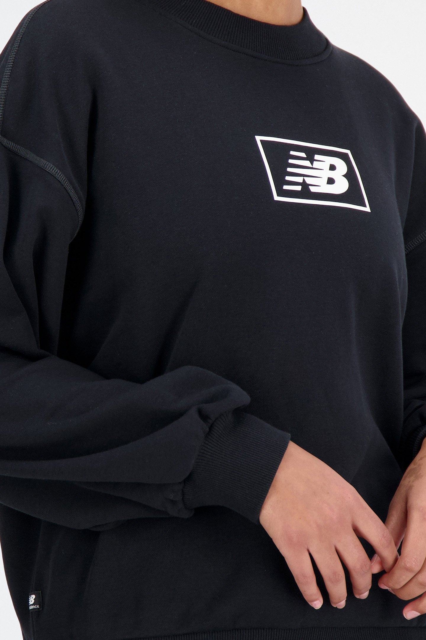 ESSENTIALS FRENCH TERRY CREW BLACK 6