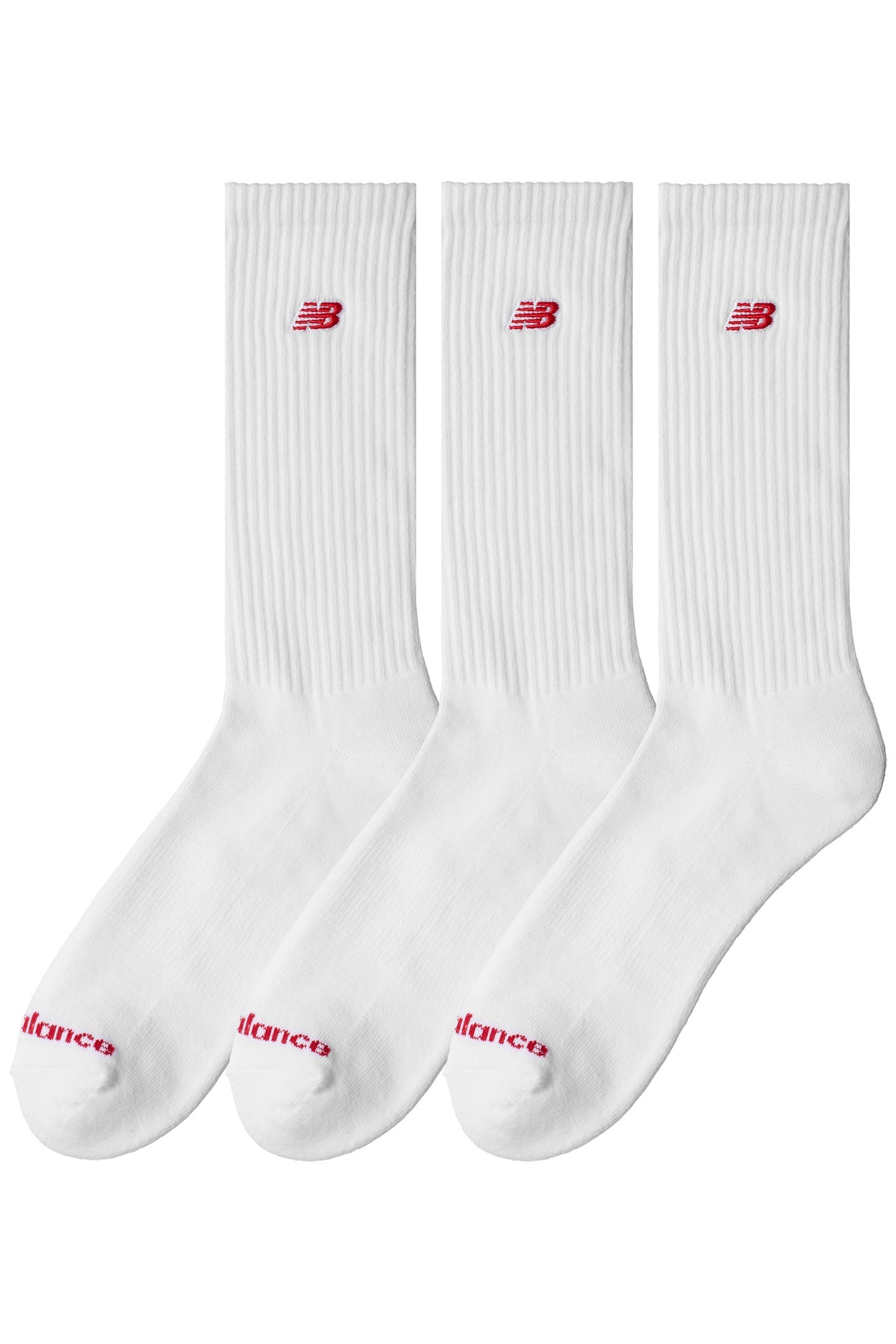 UNISEX PATCH LOGO CREW 3 PACK WHITE 2