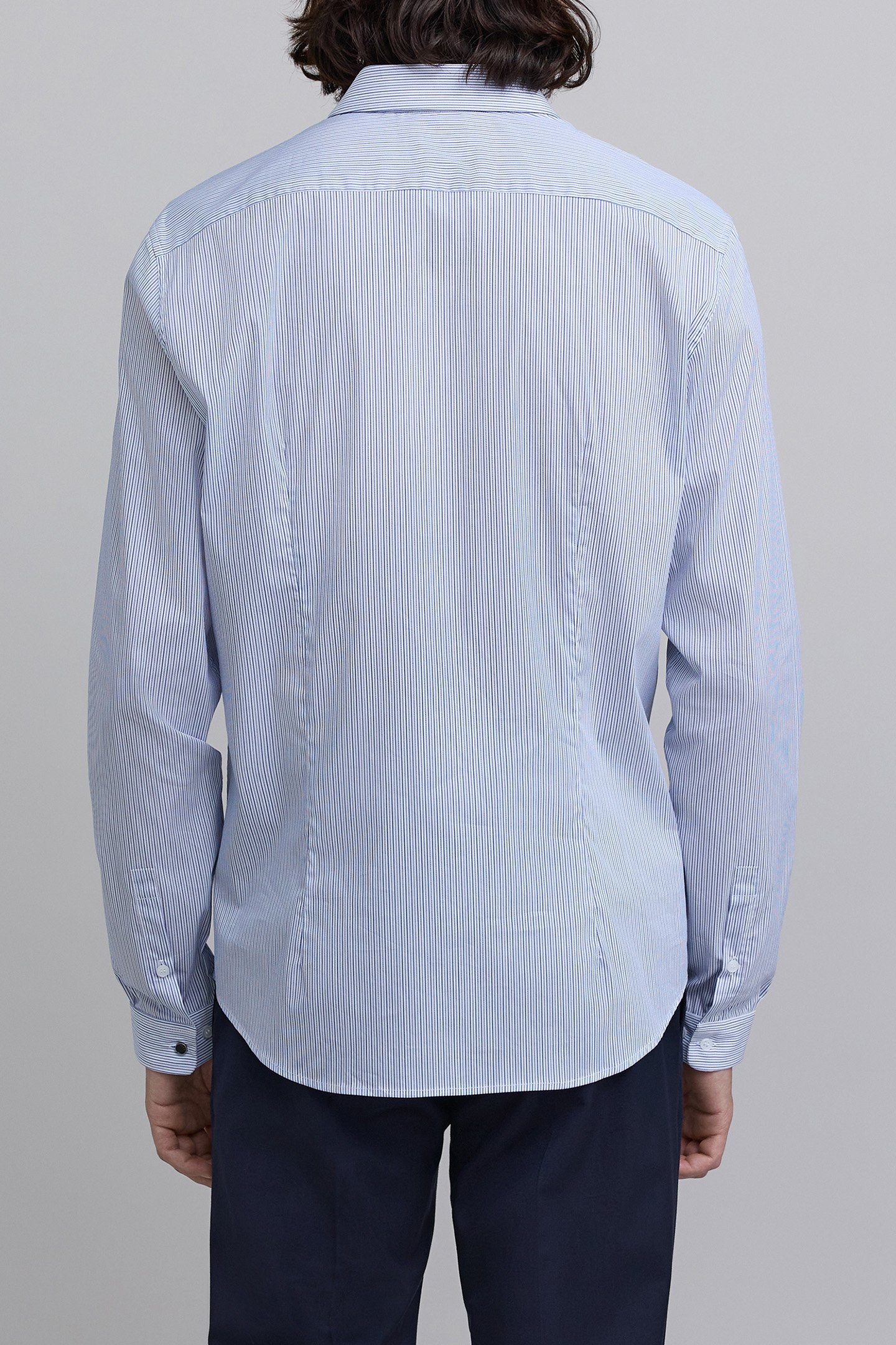 OFF-WHITE SLIM SHIRT WITH TWO-TONE STRIPES 2